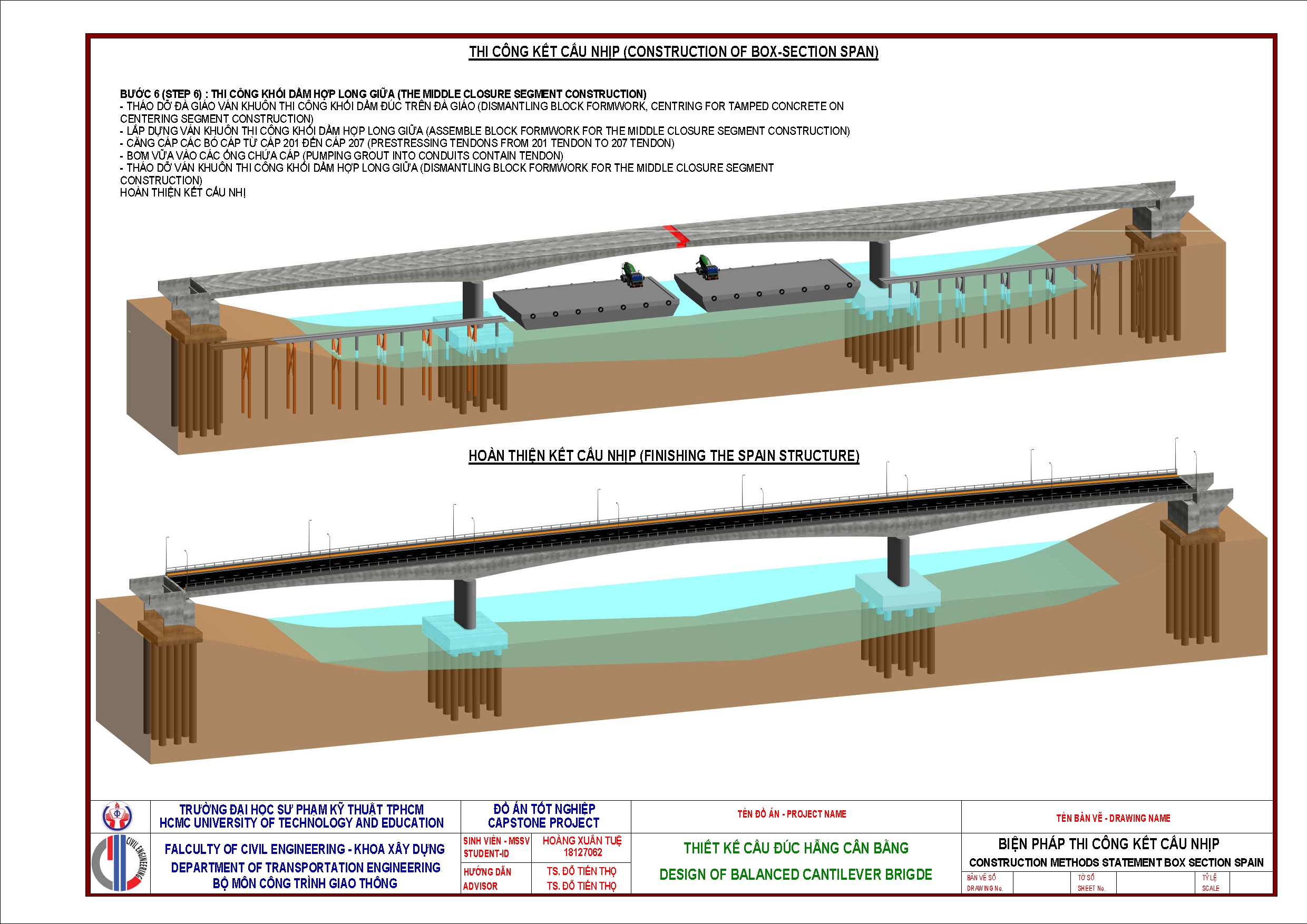 Đồ án tốt nghiệp - Thiết kế cầu BTCT DƯL đúc hẫng cân bằng - Trang 154