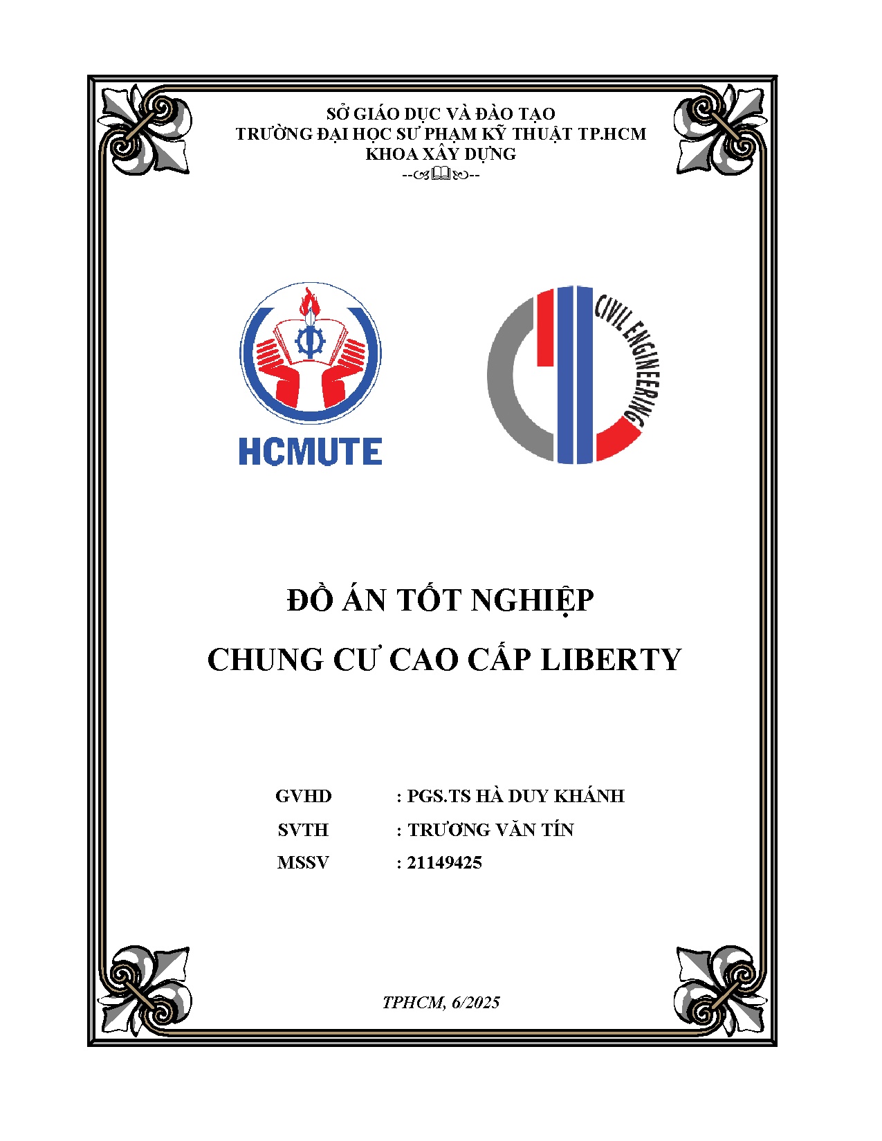 Đồ án tốt nghiệp - Chung cư cao cấp Lyberty