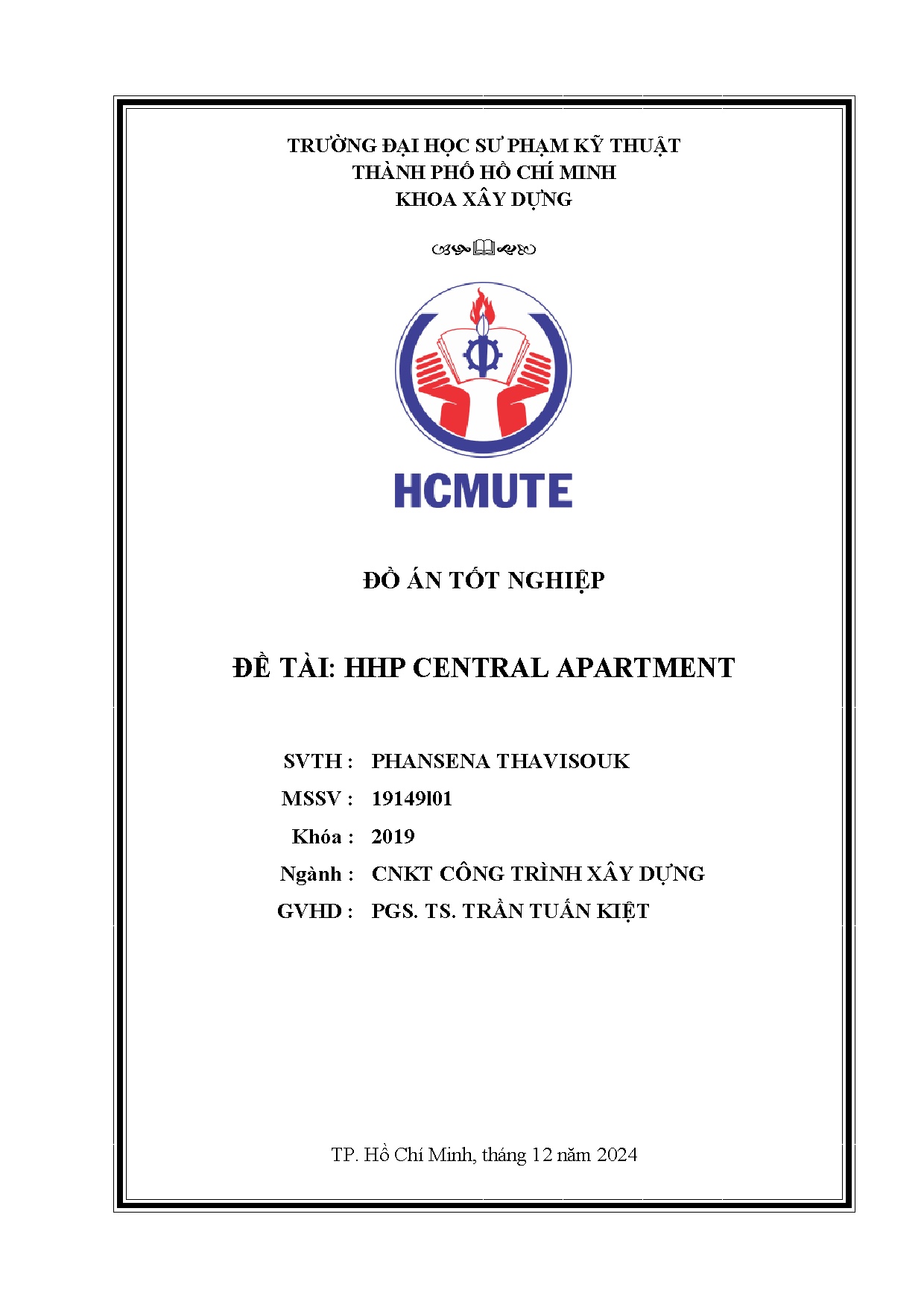 Đồ án tốt nghiệp - HHP Central Apartment