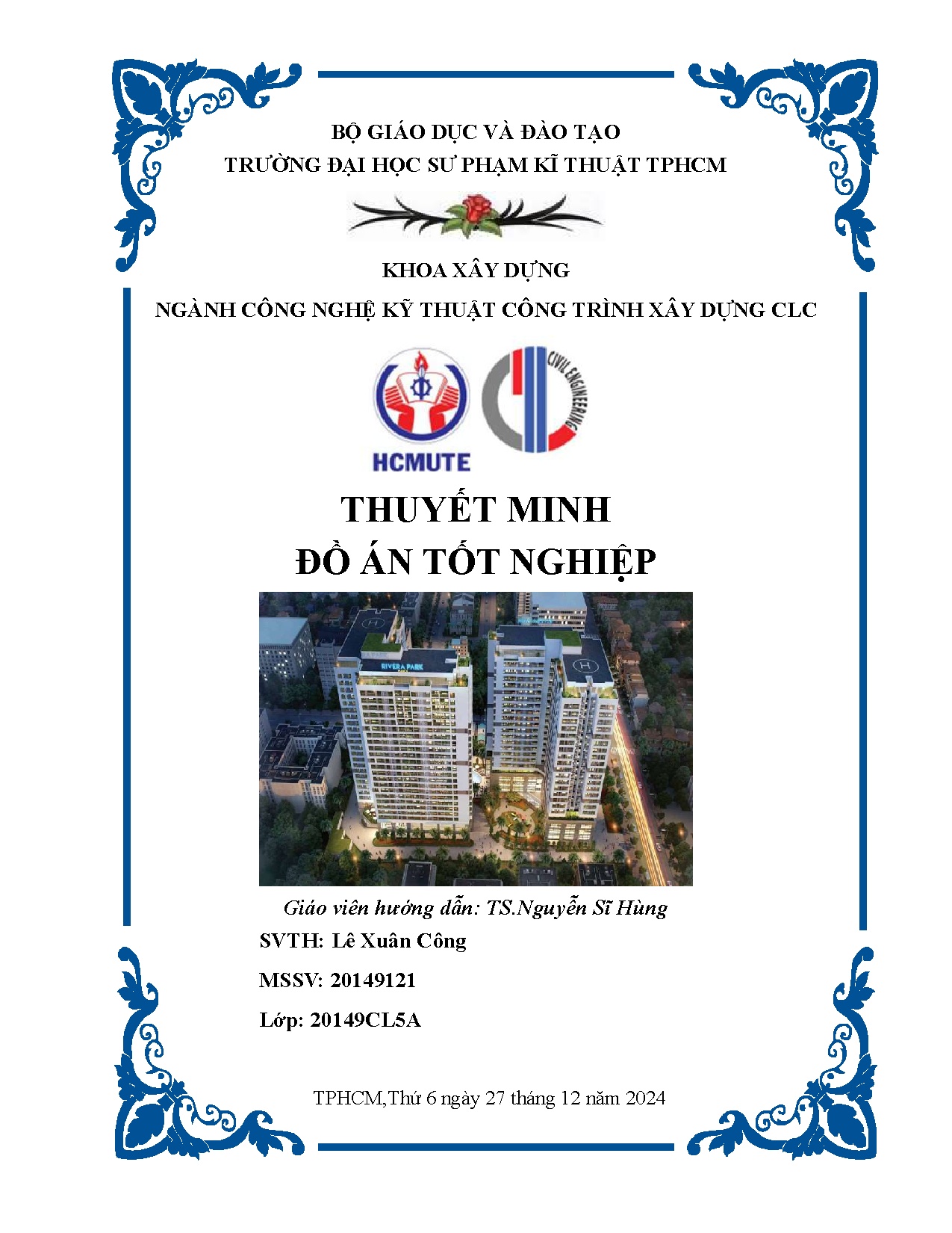 Đồ án tốt nghiệp - Khu chung cư Rivera Park Sài Gòn