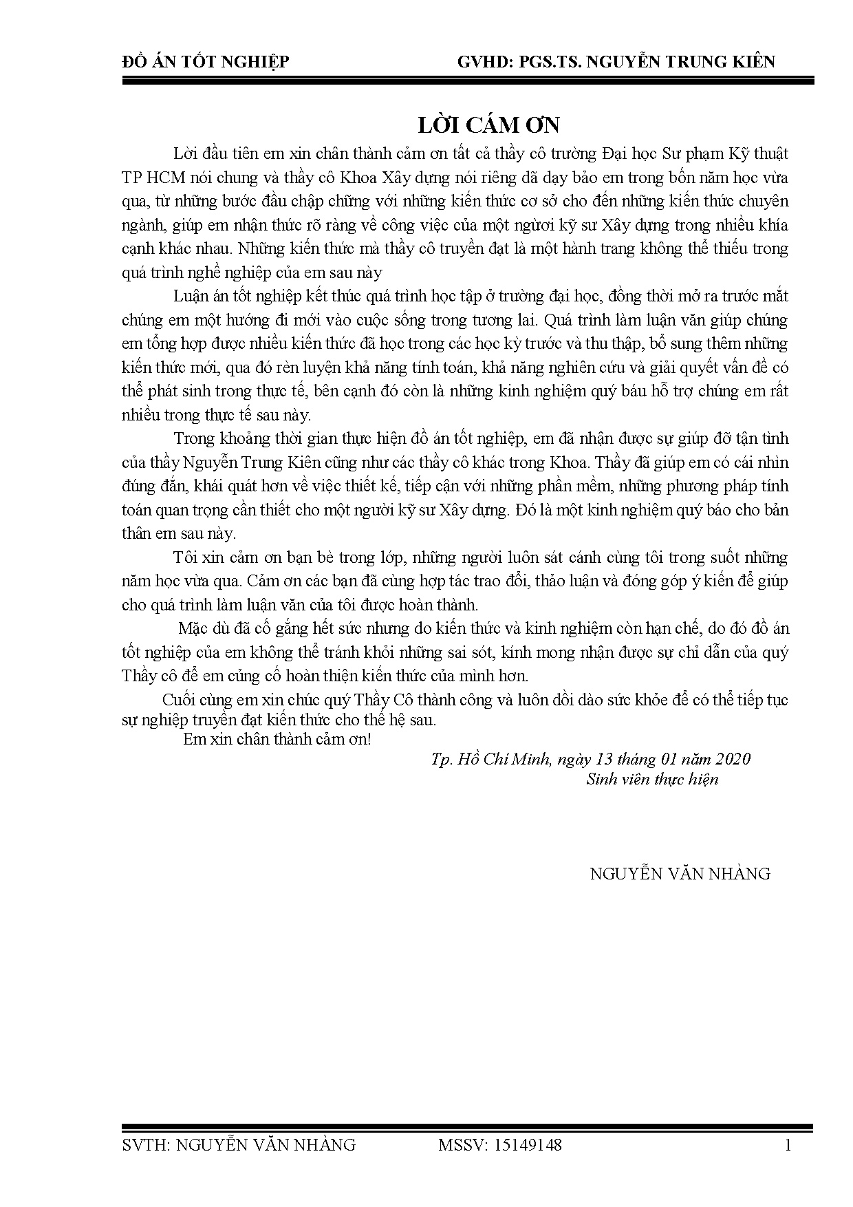 Đồ án tốt nghiệp - Chung cư Văn Phú