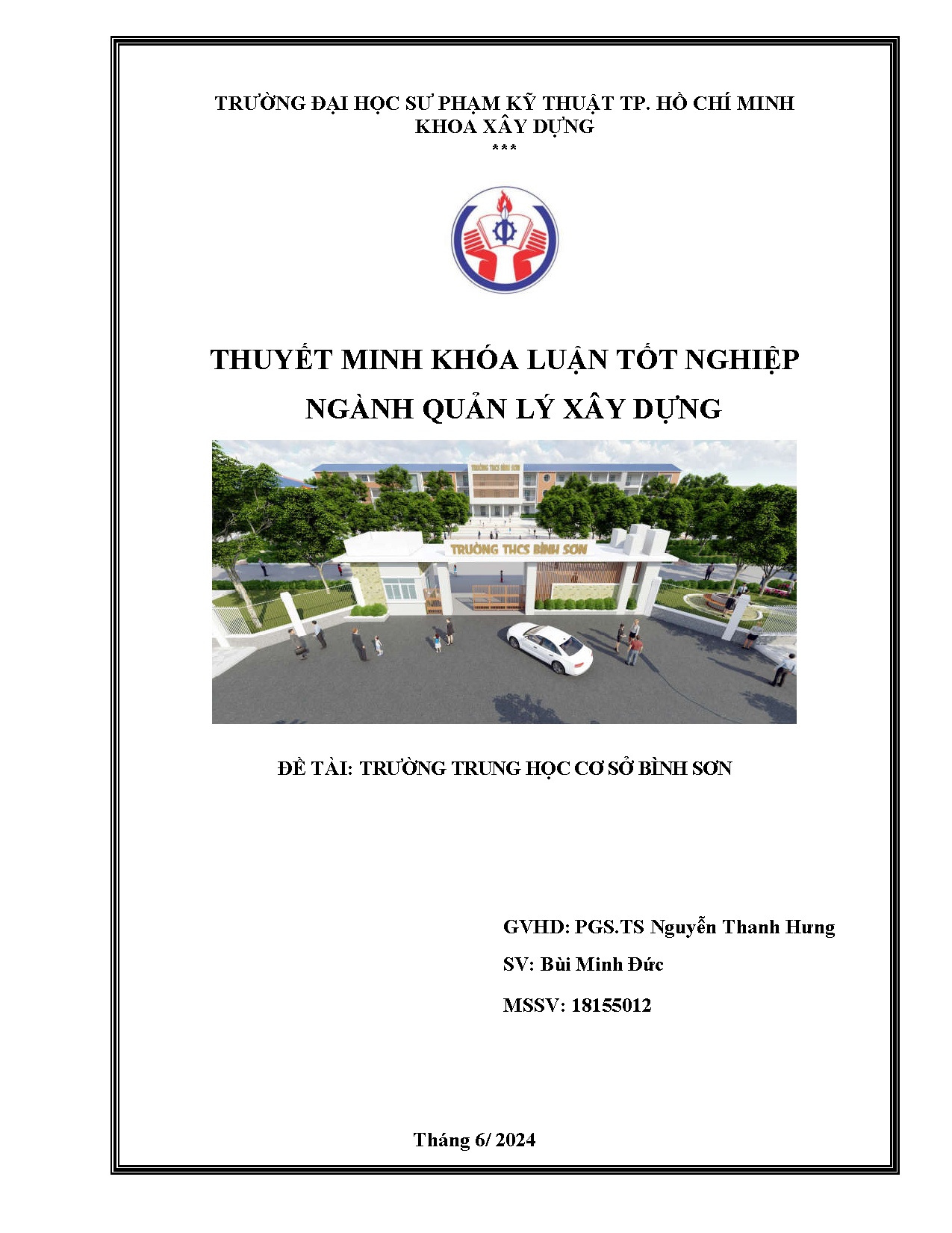 Đồ án tốt nghiệp - Trường trung học cơ sở Bình Sơn