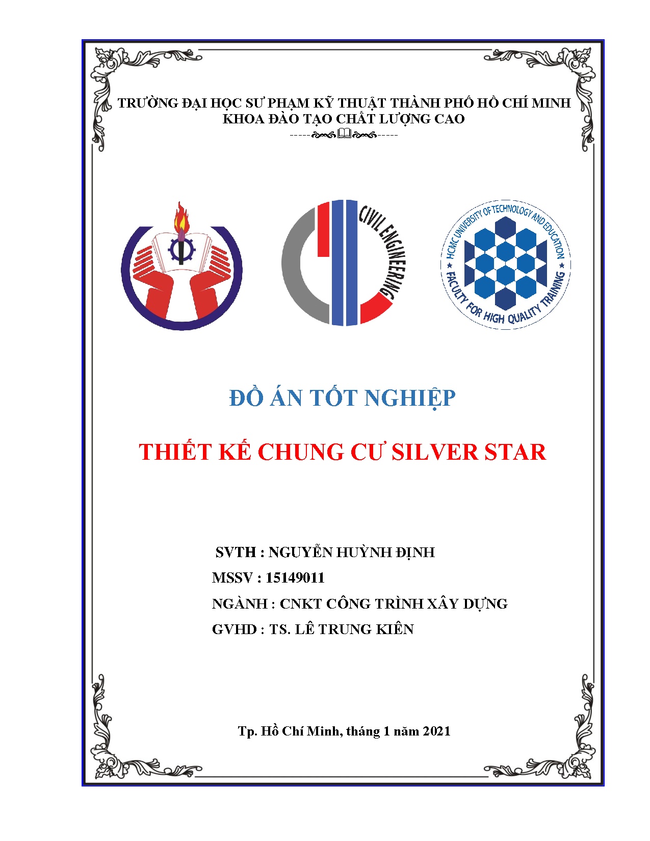 Đồ án tốt nghiệp - Thiết kế chung cư Silver star