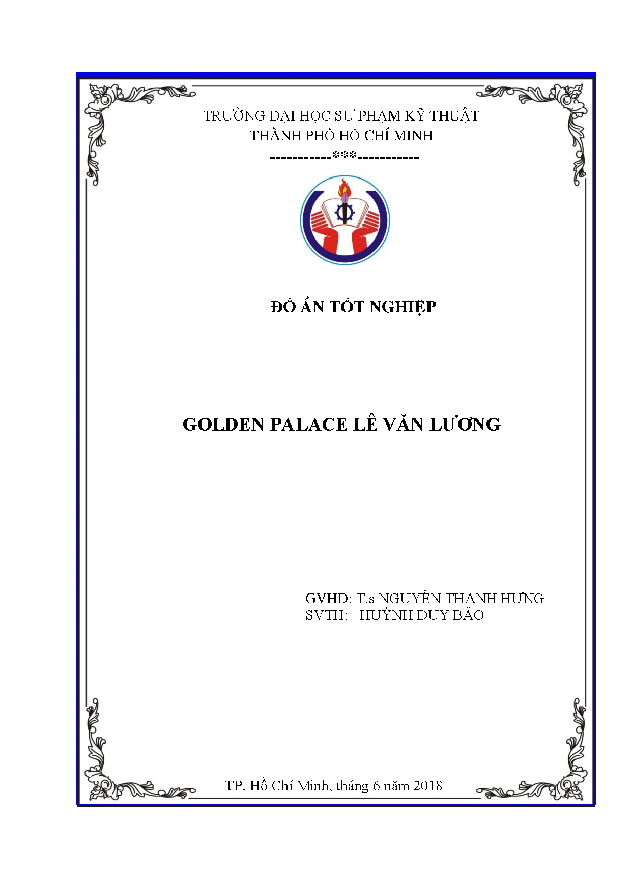 Đồ án tốt nghiệp - Golden Palace Lê Văn Lương