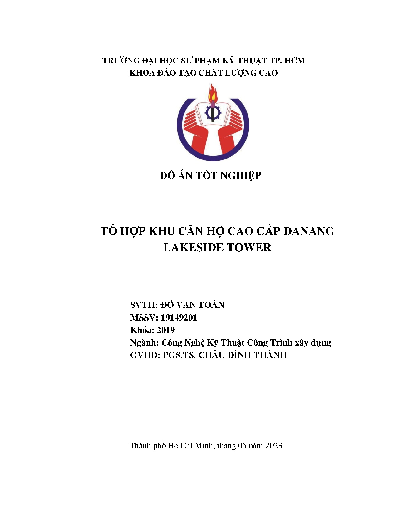 Đồ án tốt nghiệp - Tổ hợp khu căn hộ cao cấp Danang Lakeside Tower