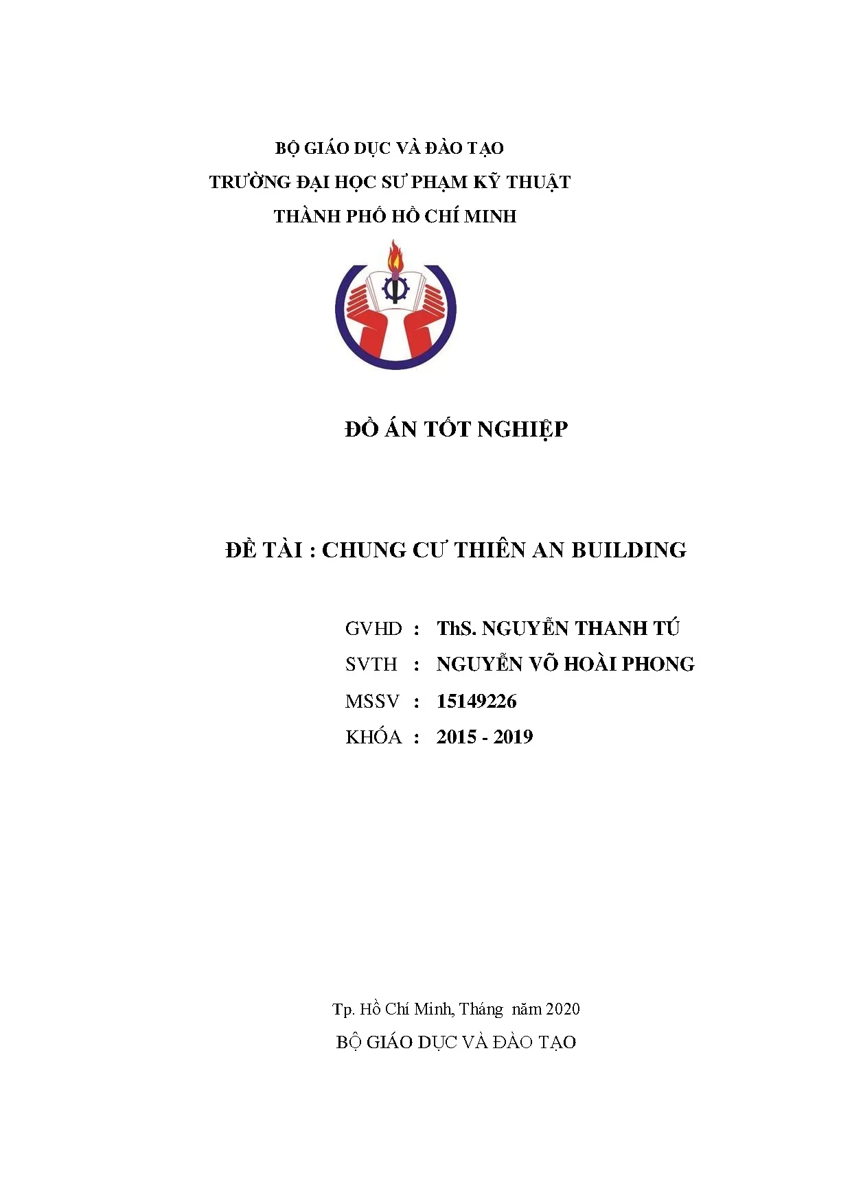 Đồ án tốt nghiệp - Chung cư Thiên An Building