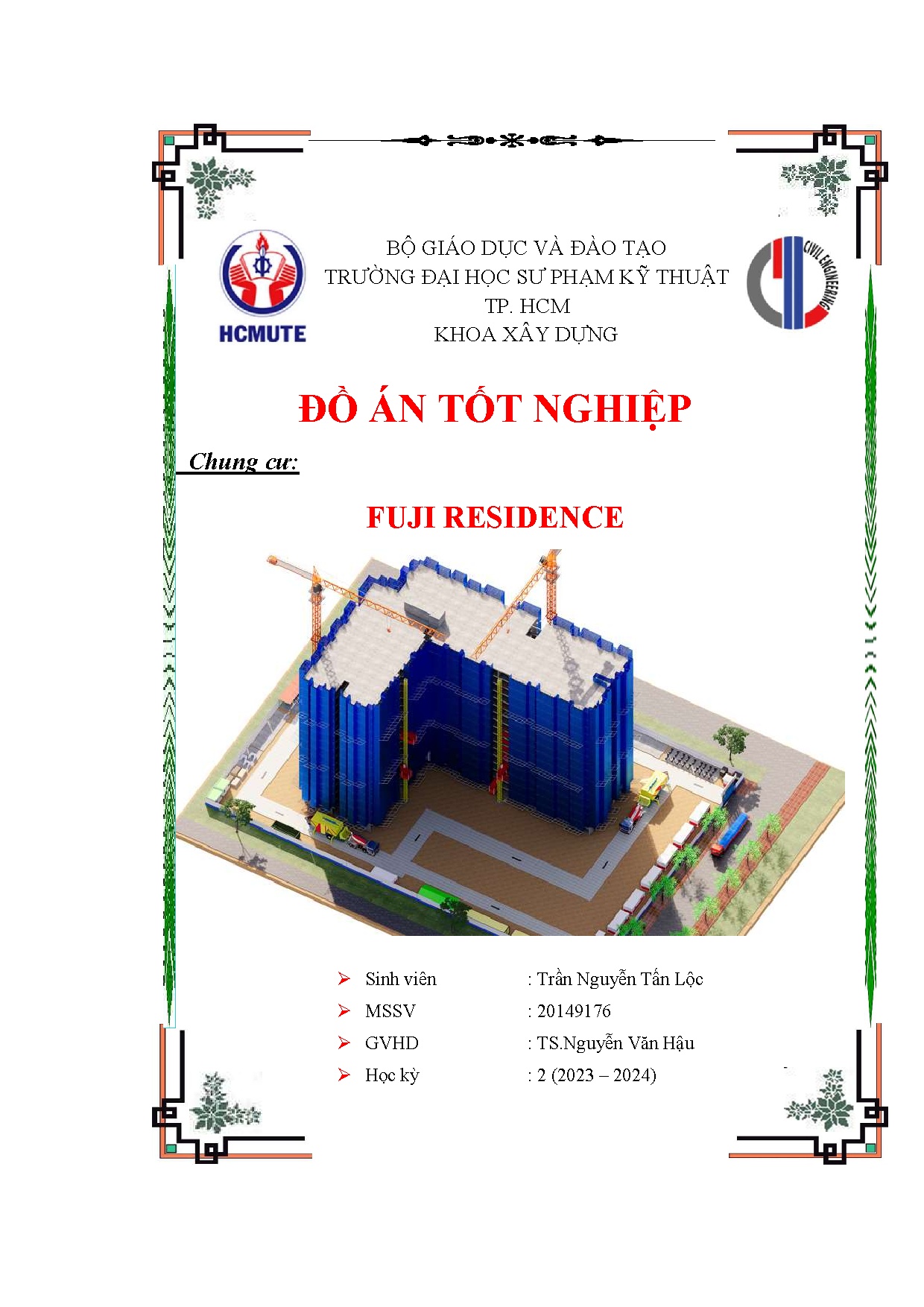 Đồ án tốt nghiệp - Chung cư Fuji Residence