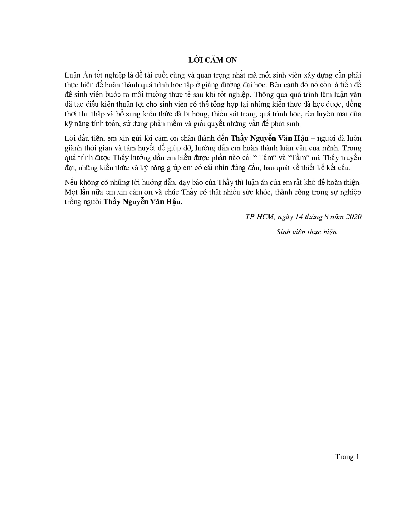 Đồ án tốt nghiệp - Căn hộ 251-Hoàng Văn Thụ