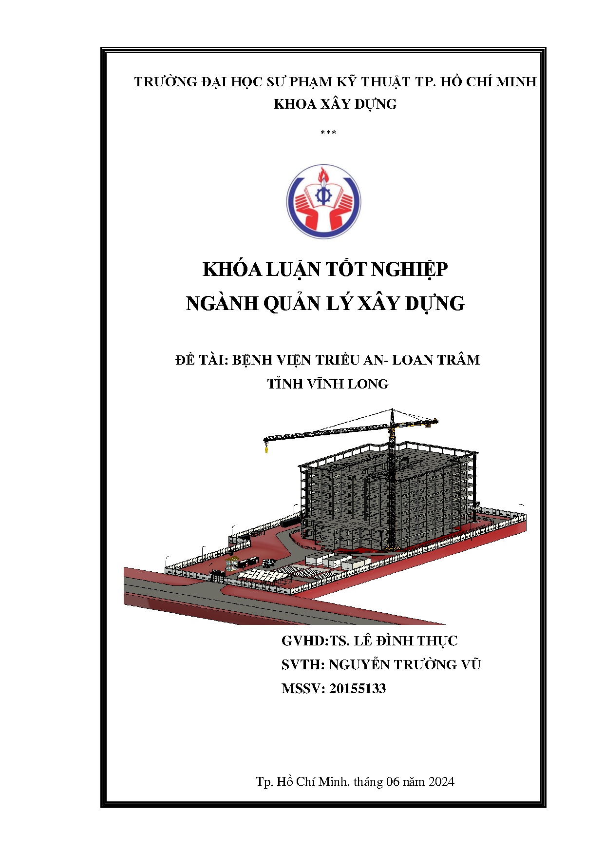 Đồ án tốt nghiệp - BỆNH VIỆN TRIỀU AN- LOAN TRÂM TỈNH VĨNH LONG