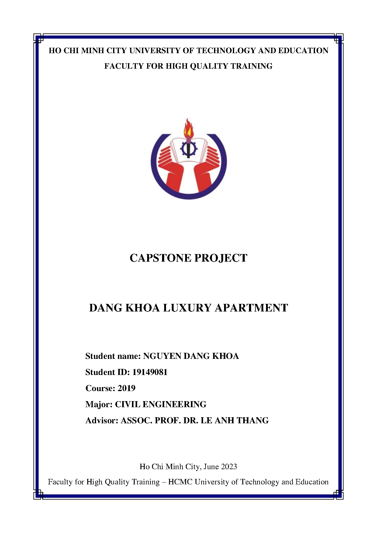 Đồ án tốt nghiệp - Dang Khoa Luxury Apartment