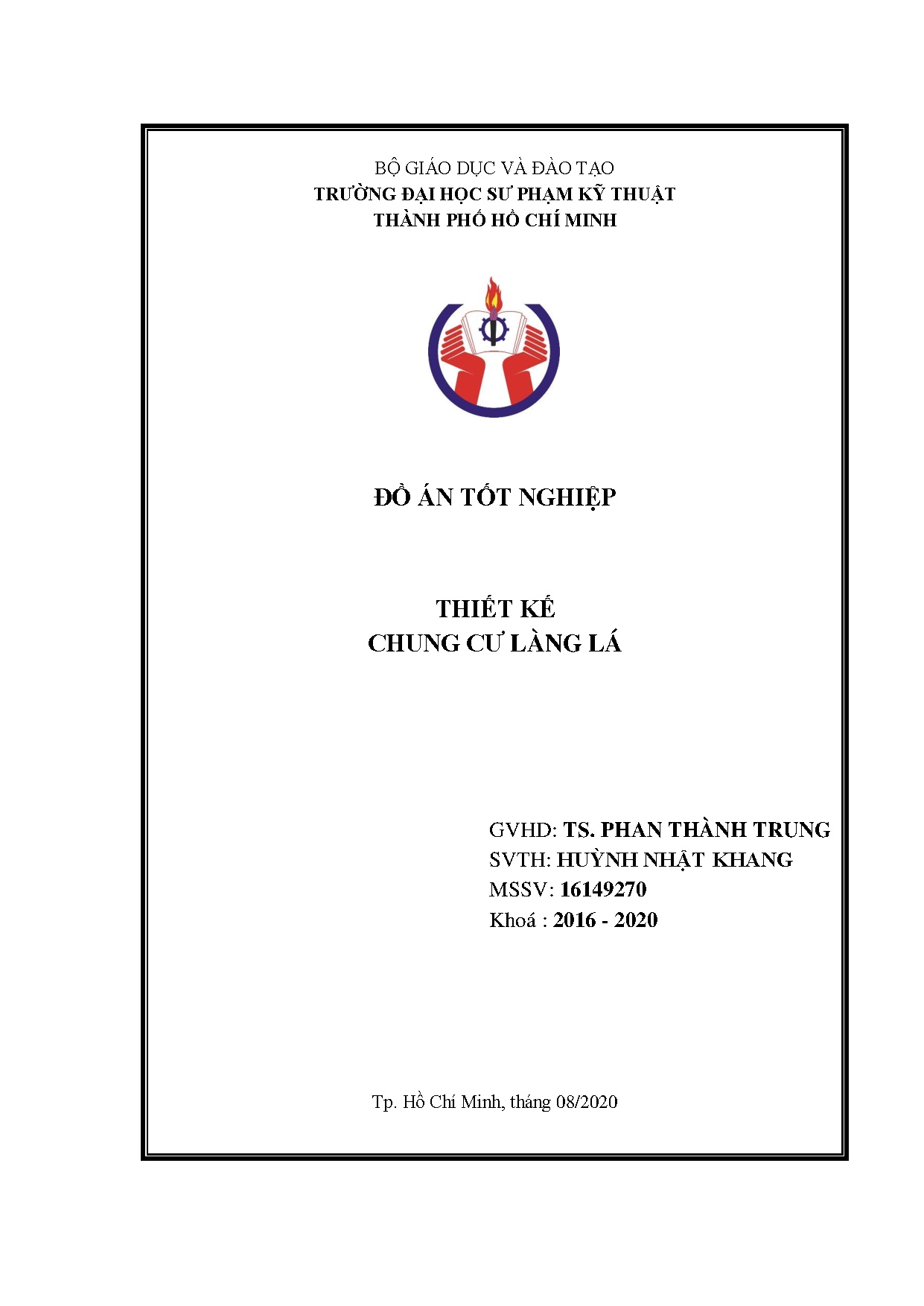 Đồ án tốt nghiệp - Thiết kế chung cư Làng Lá