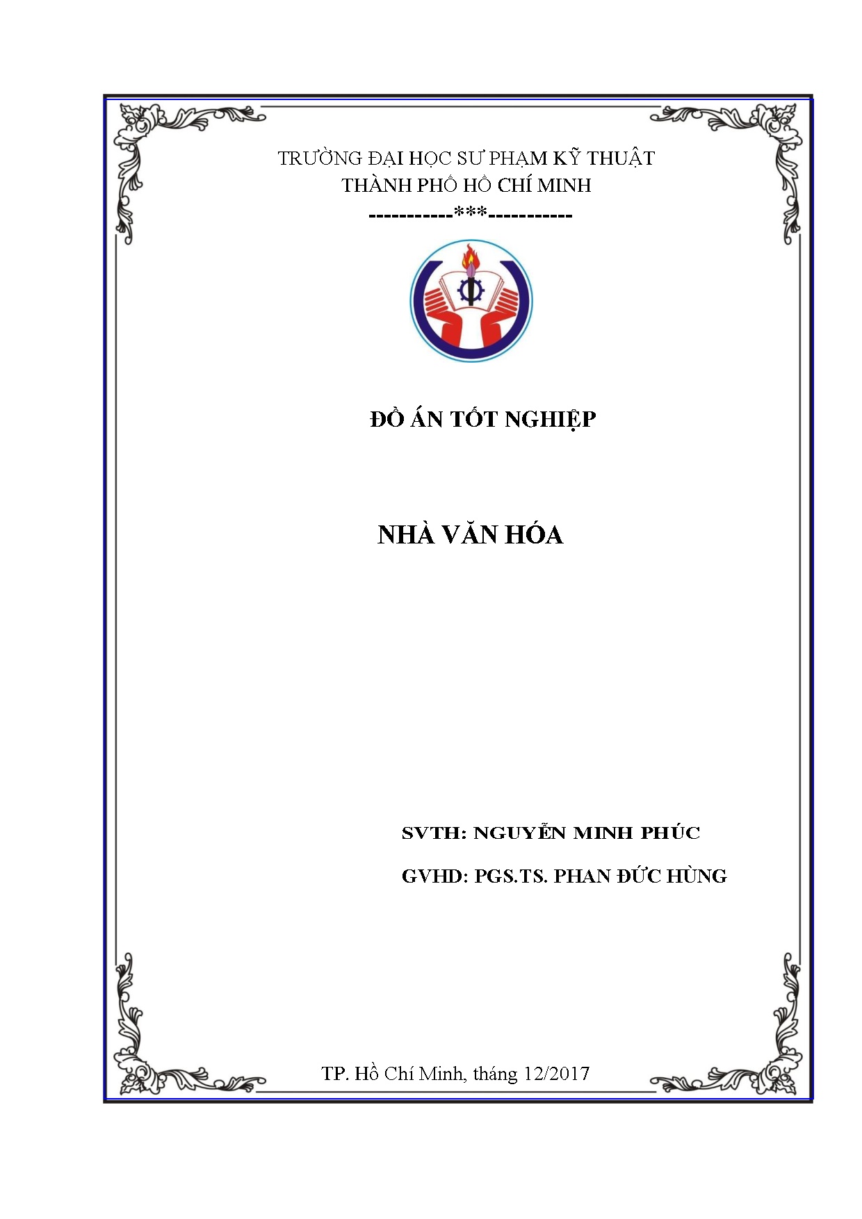 Đồ án tốt nghiệp - Nhà văn hóa
