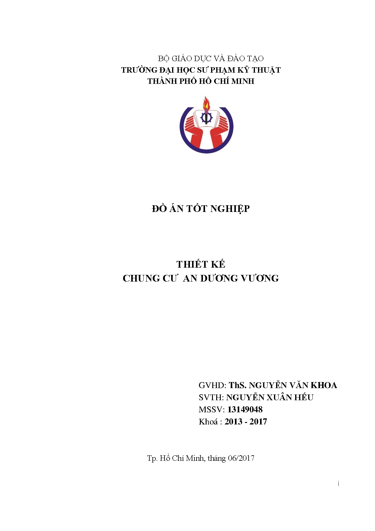 Đồ án tốt nghiệp - Thiết kế chung cư An Dương Vương
