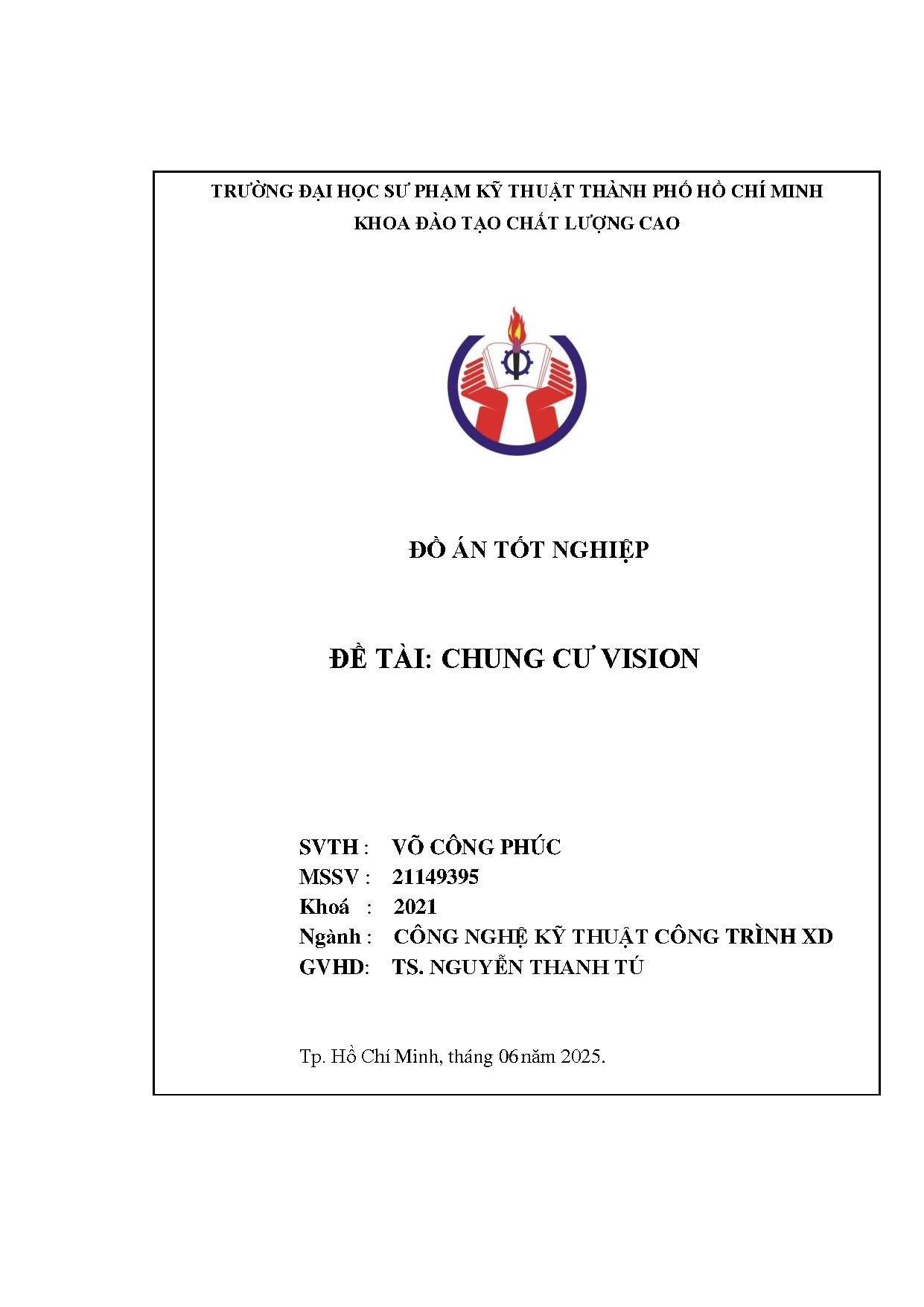 Đồ án tốt nghiệp - Chung cư Vision