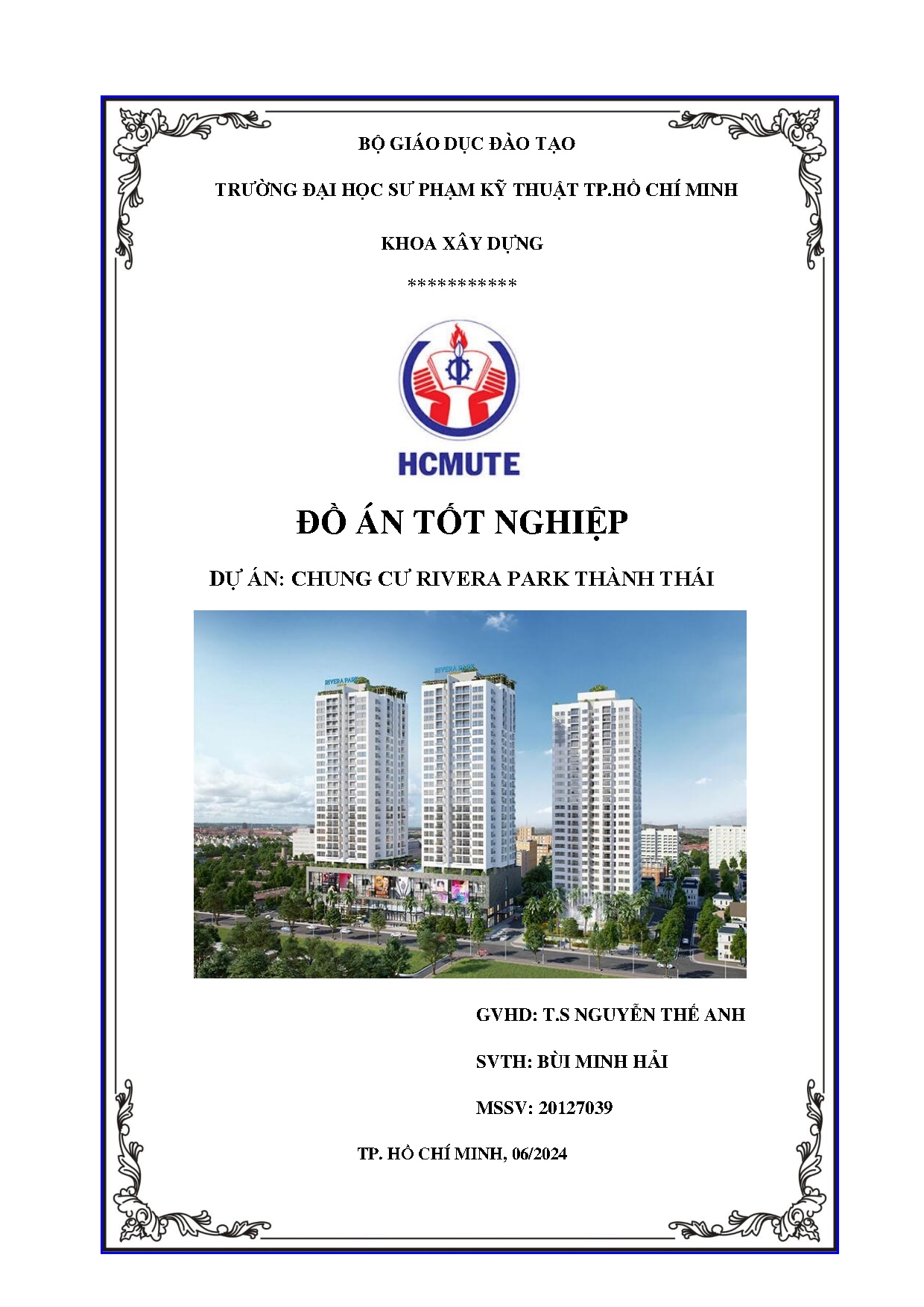 Đồ án tốt nghiệp - Chung cư Rivera park Thành Phát