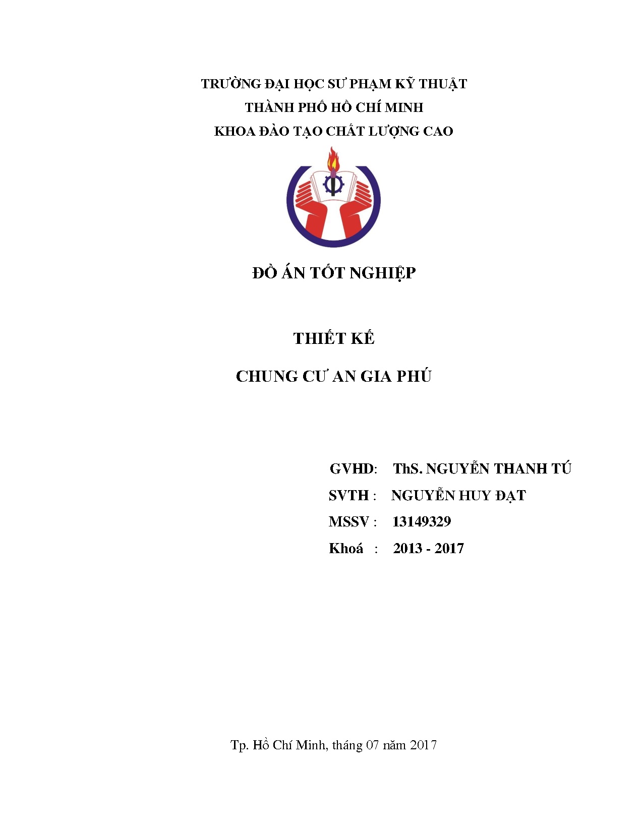 Đồ án tốt nghiệp - Chung cư An Gia Phú