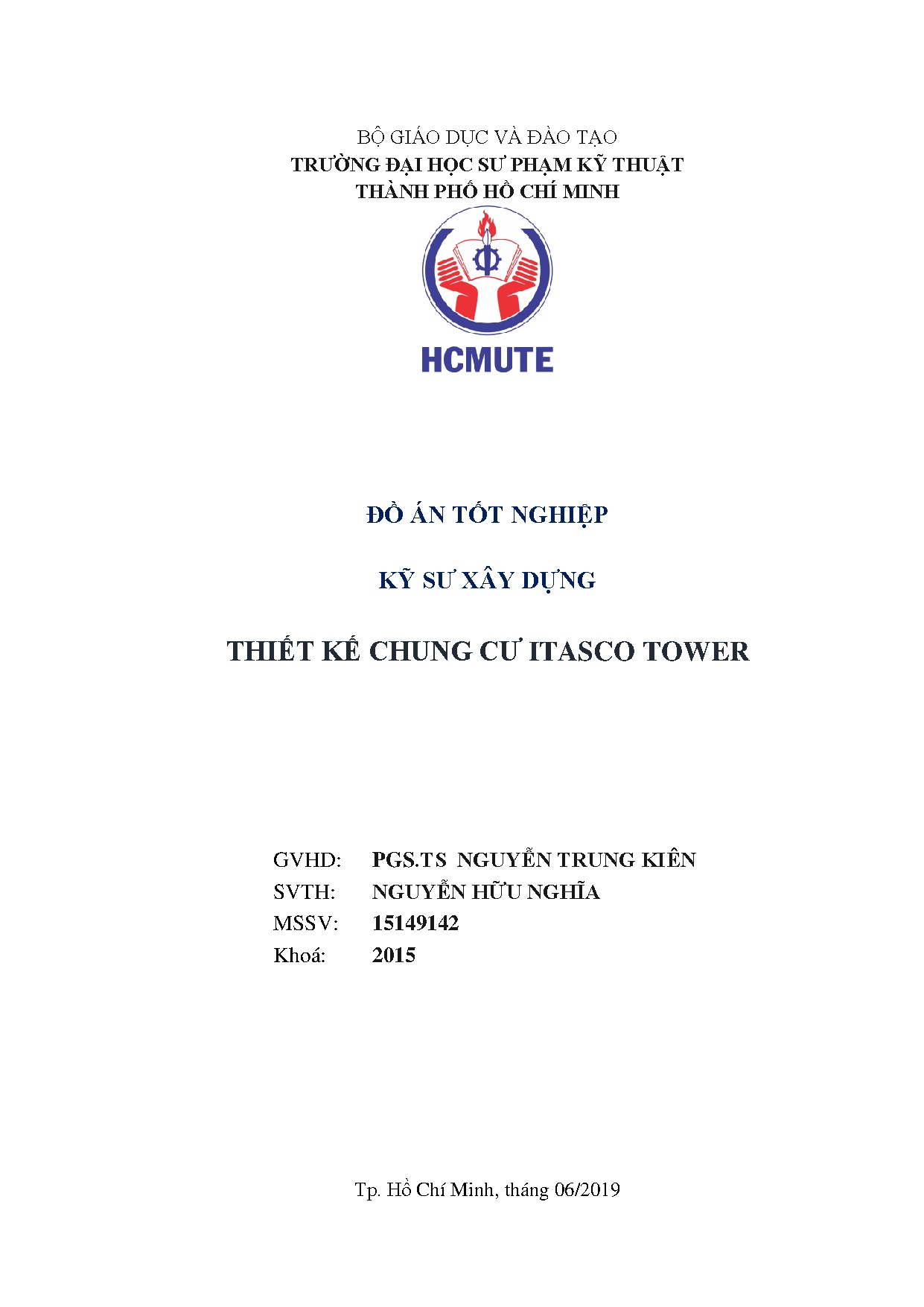 Đồ án tốt nghiệp - Thiết kế chung cư Itasco Tower