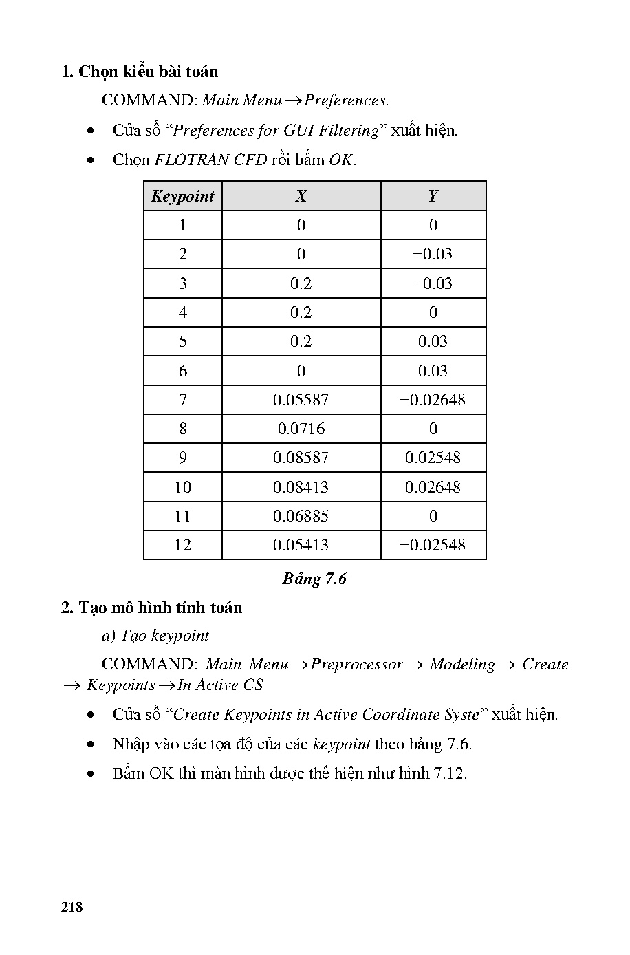 Ứng dụng ANSYS vào bài toán kỹ thuật (HCMUTE) - Trang 218