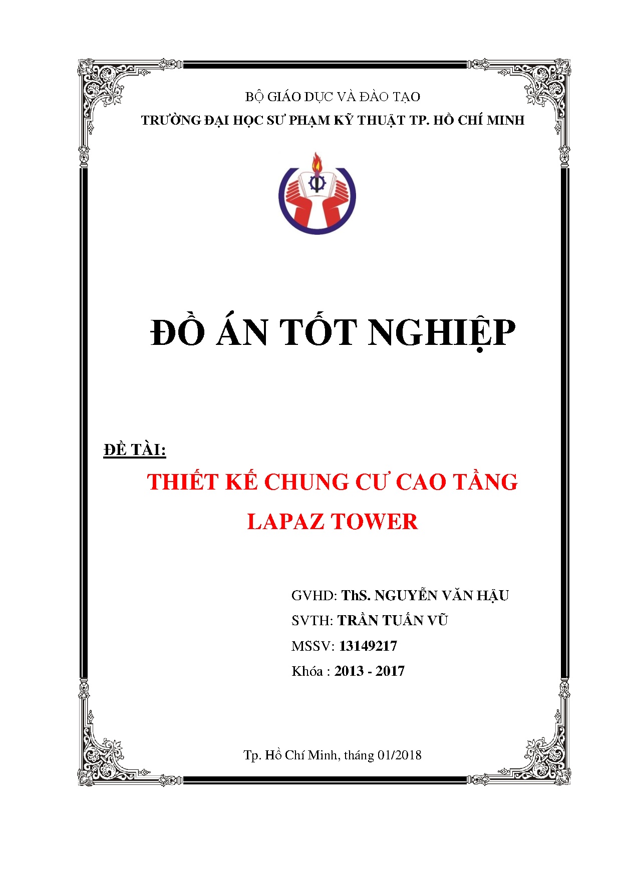 Đồ án tốt nghiệp - Thiết kế chung cư cao tầng Lapaz tower