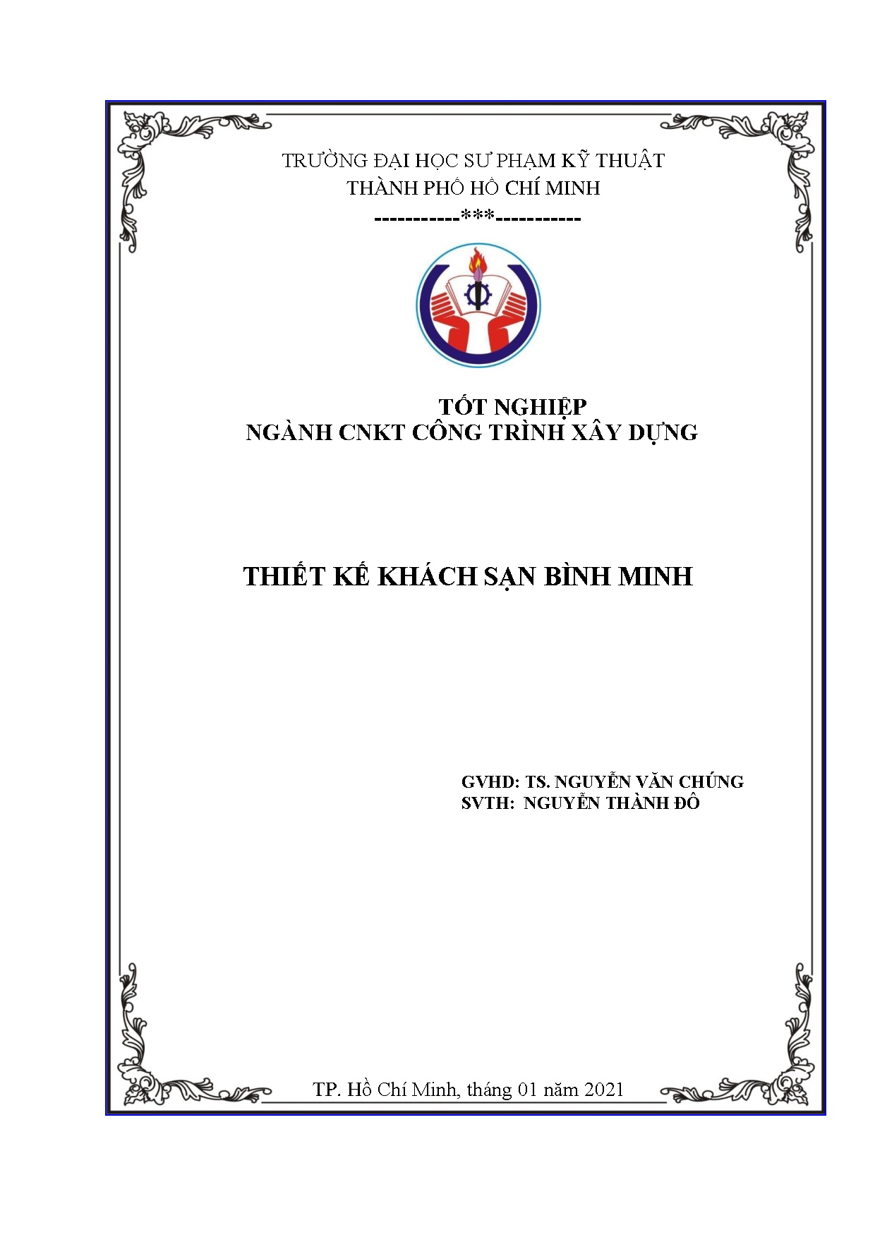 Đồ án tốt nghiệp - Thiết kế khách sạn Bình Minh