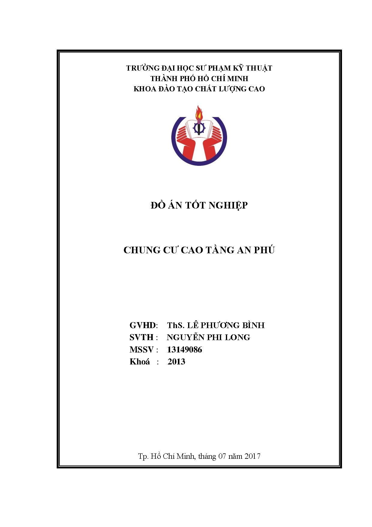 Đồ án tốt nghiệp - Chung cư cao tầng An Phú