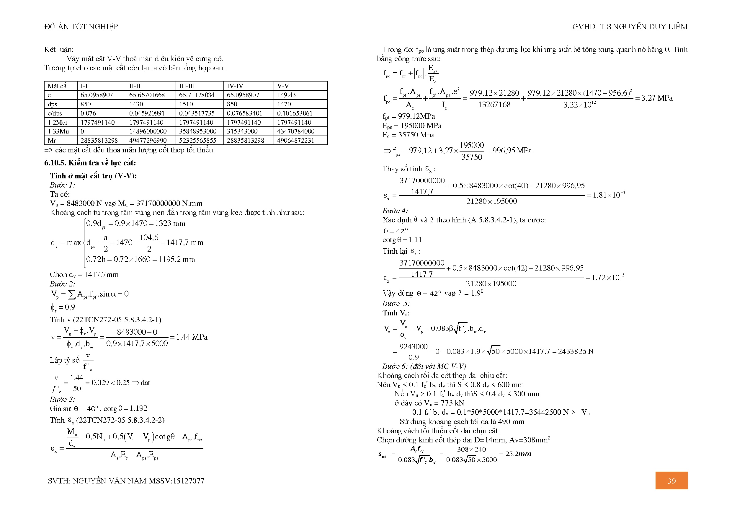 Đồ án tốt nghiệp - Thiết kế cầu liên tục tại Quận 7, TP. Hồ Chí Minh - Trang 45