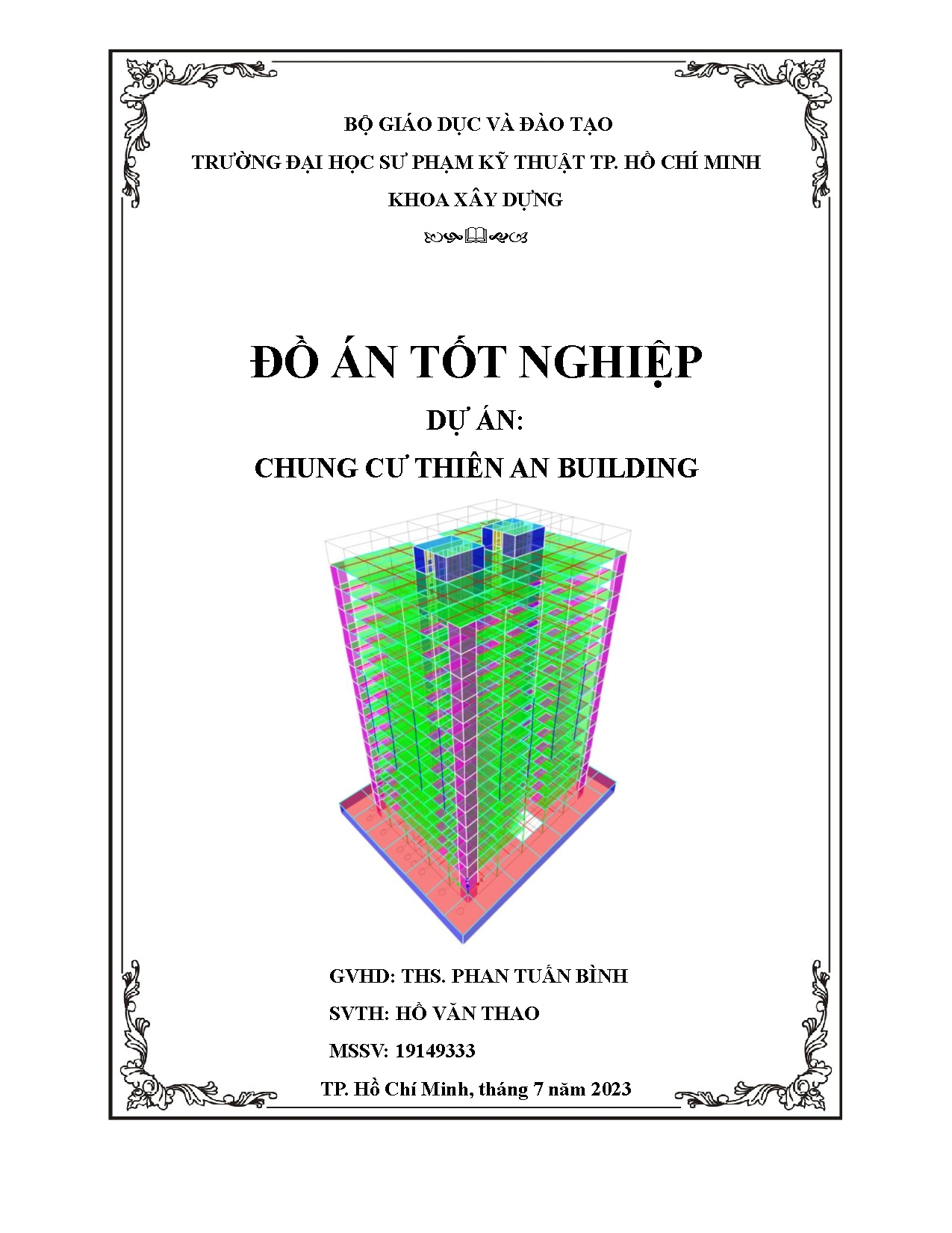 Đồ án tốt nghiệp - Chung cư Thiên An Building
