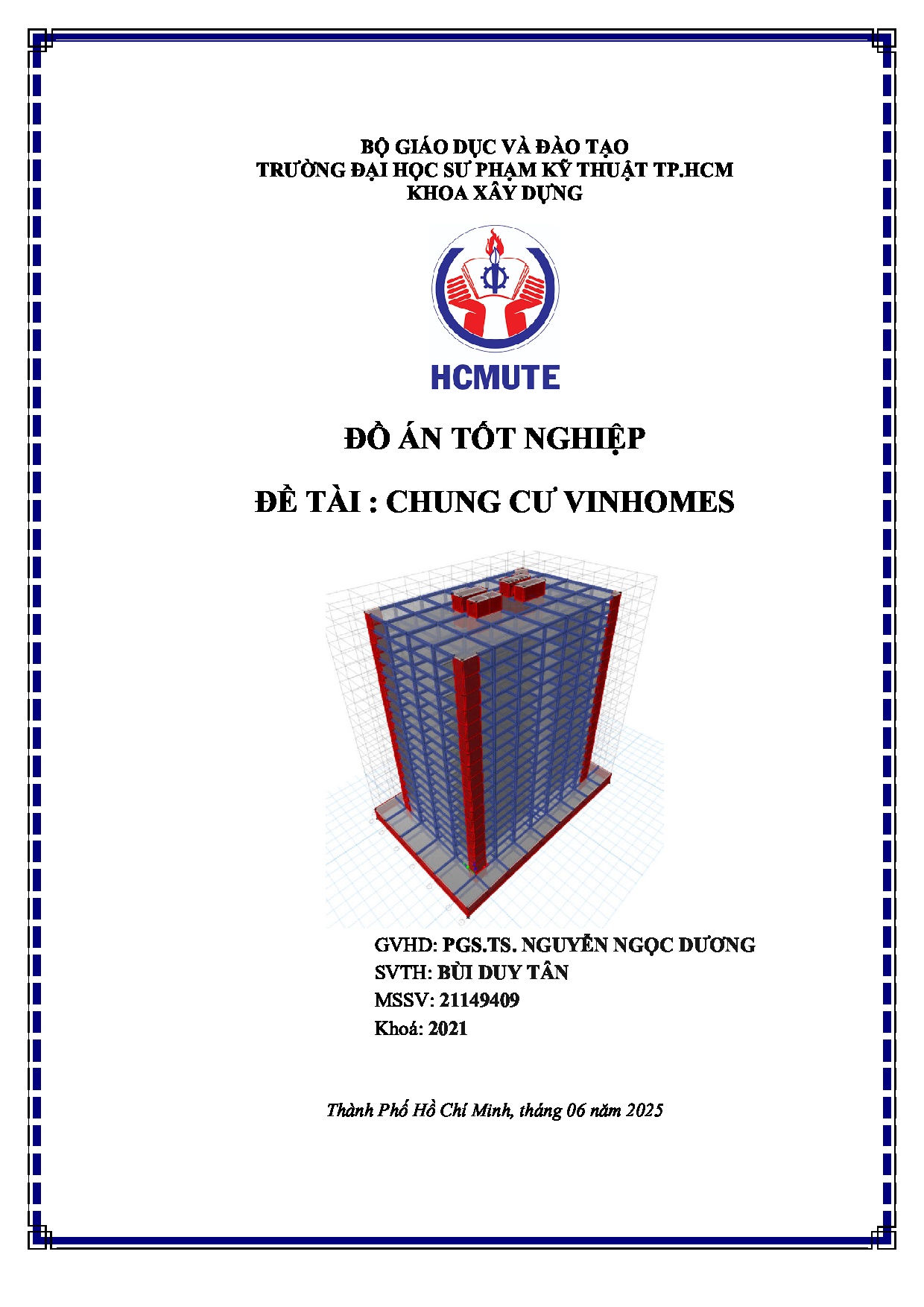 Đồ án tốt nghiệp - Chung cư Vinhomes