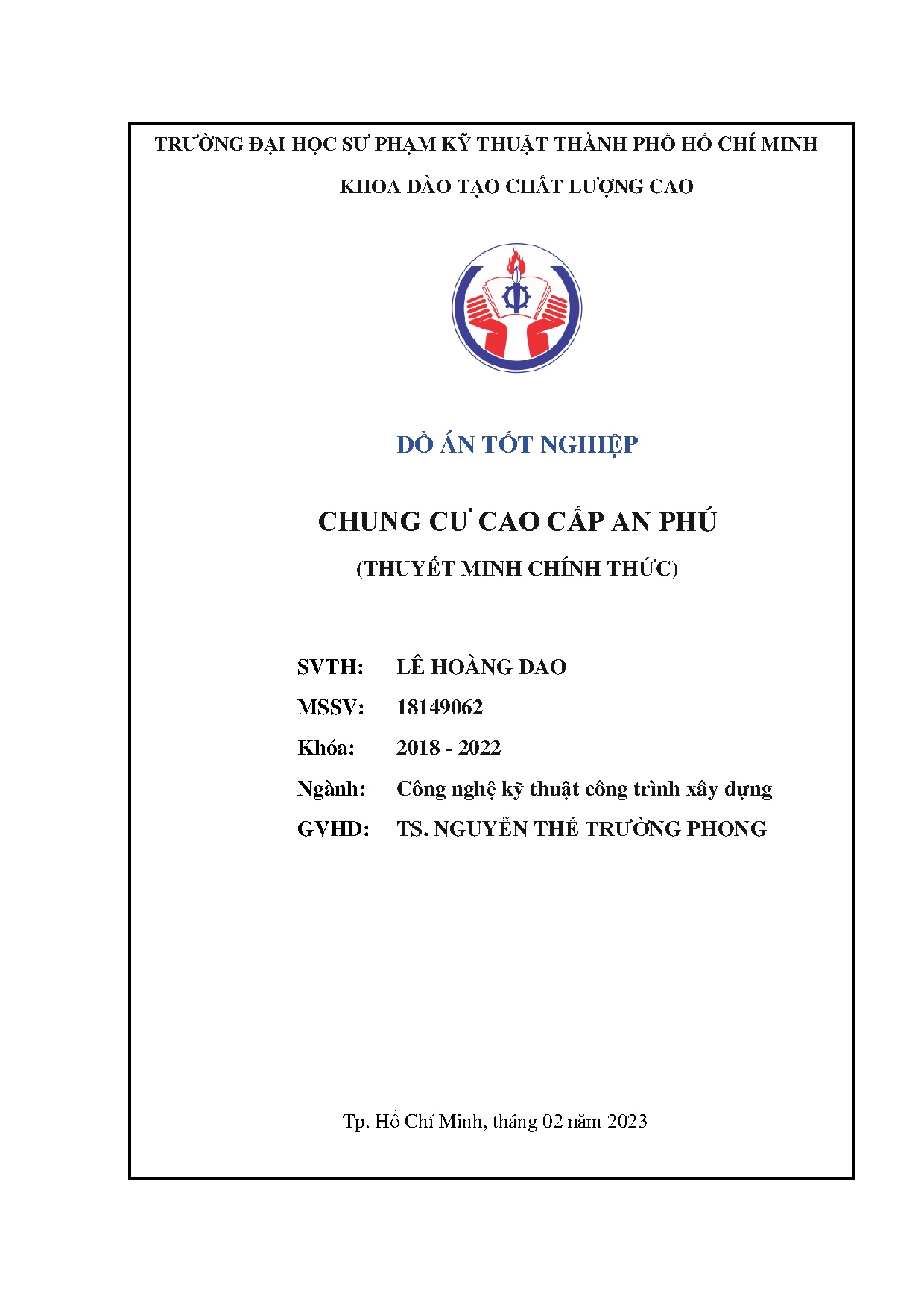 Đồ án tốt nghiệp - Chung cư cao cấp An Phú