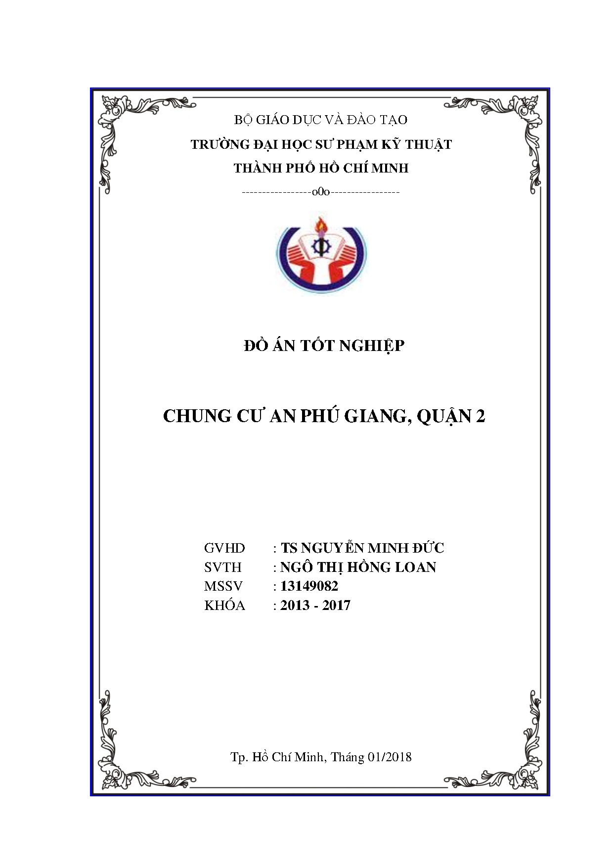 Đồ án tốt nghiệp - Chung cư An Phú Giang, quận 2