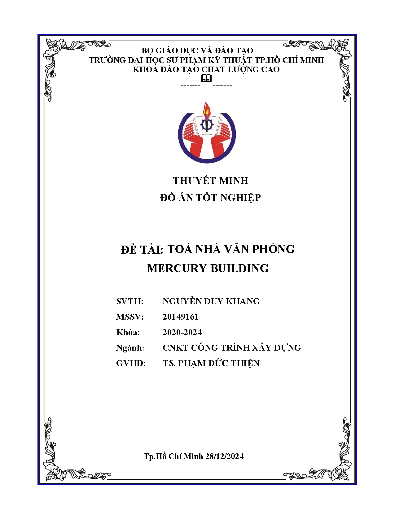 Đồ án tốt nghiệp - Tòa nhà văn phòng Mercury Building