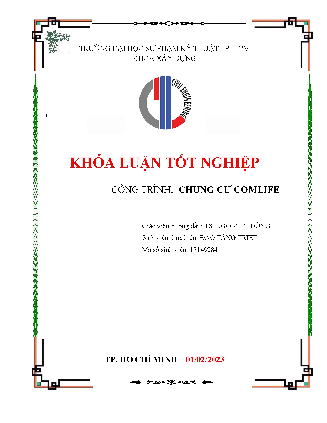 Đồ án tốt nghiệp - Chung cư Comlife