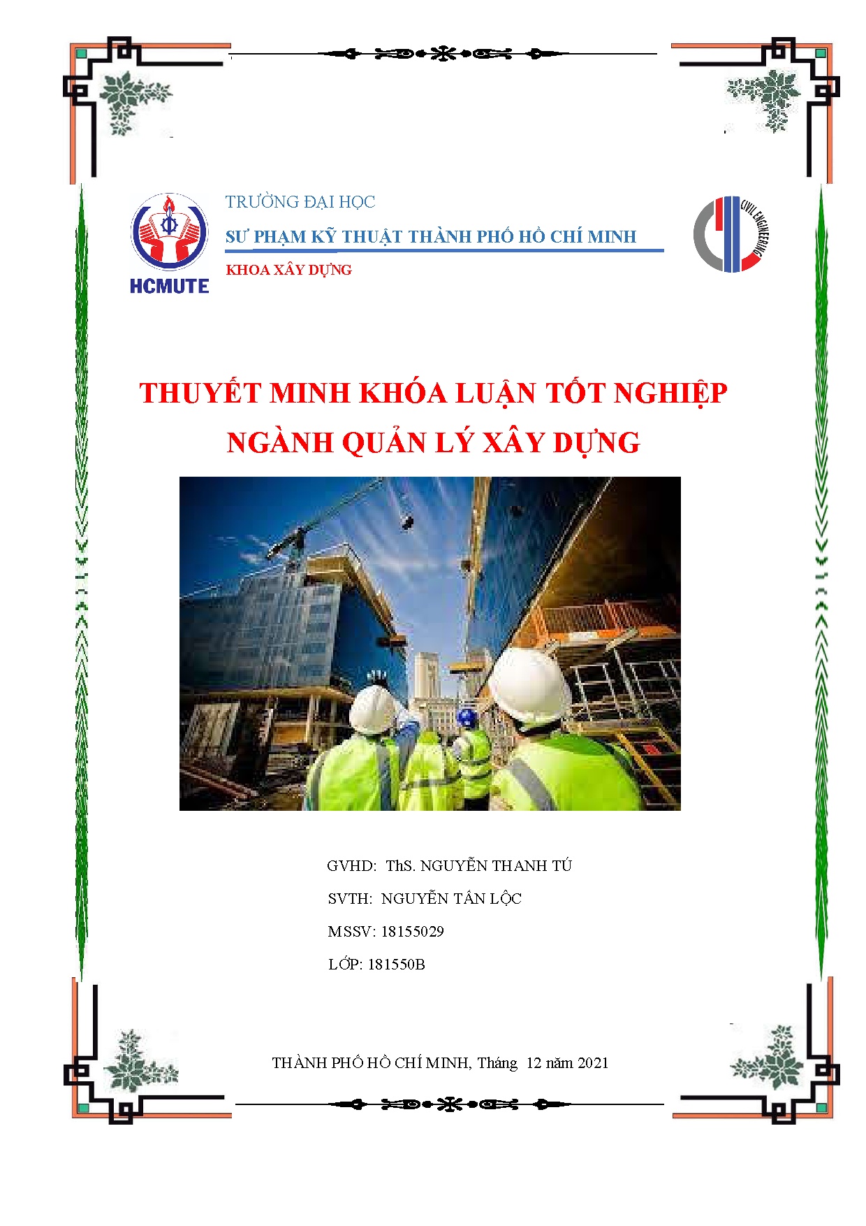 Đồ án tốt nghiệp - Dự án Trường tiểu học Liên Trung