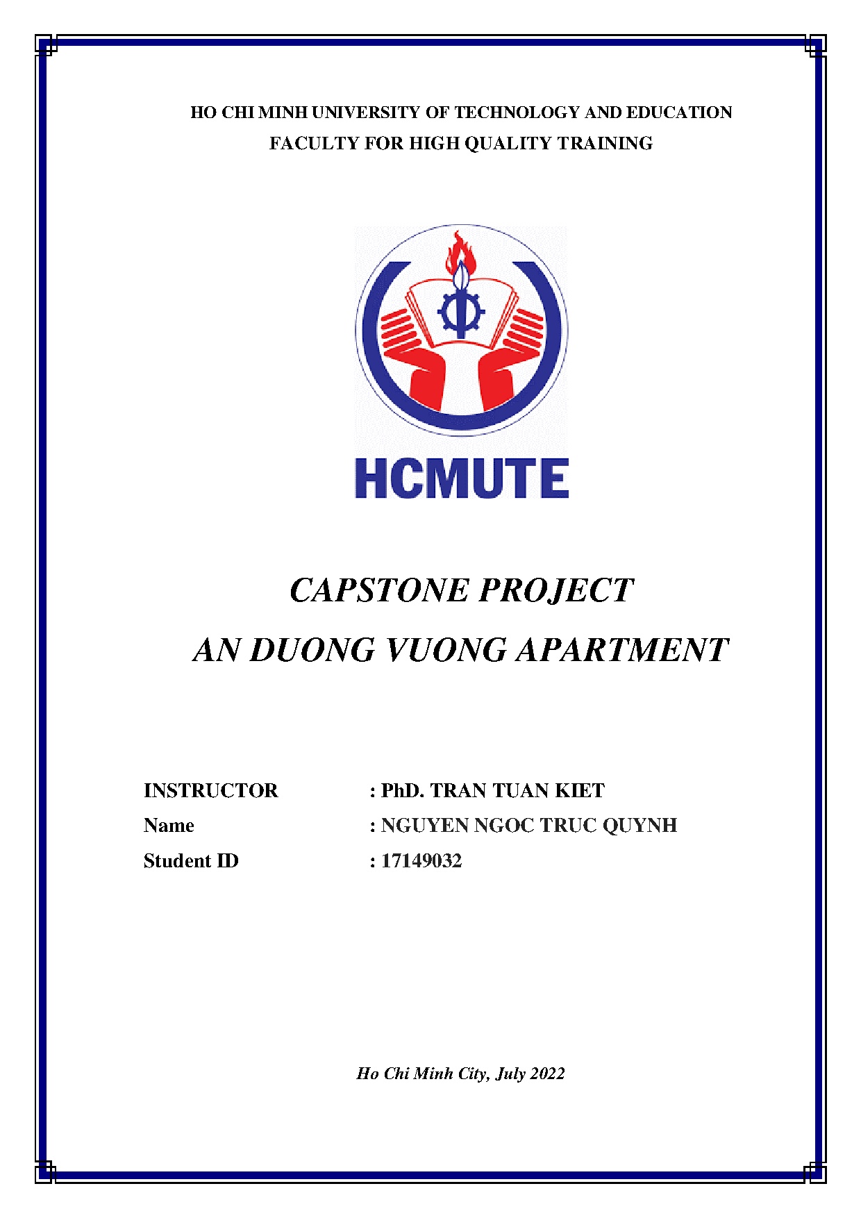 Đồ án tốt nghiệp - An Duong Vuong Apartment