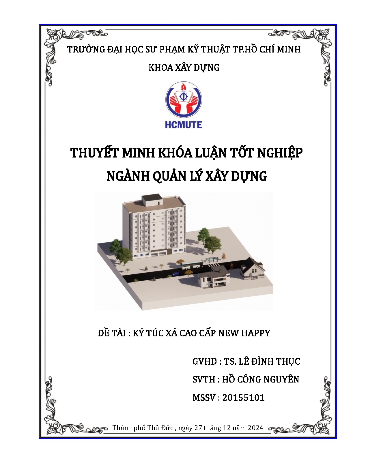 Đồ án tốt nghiệp - Ký túc xá cao cấp New Happy