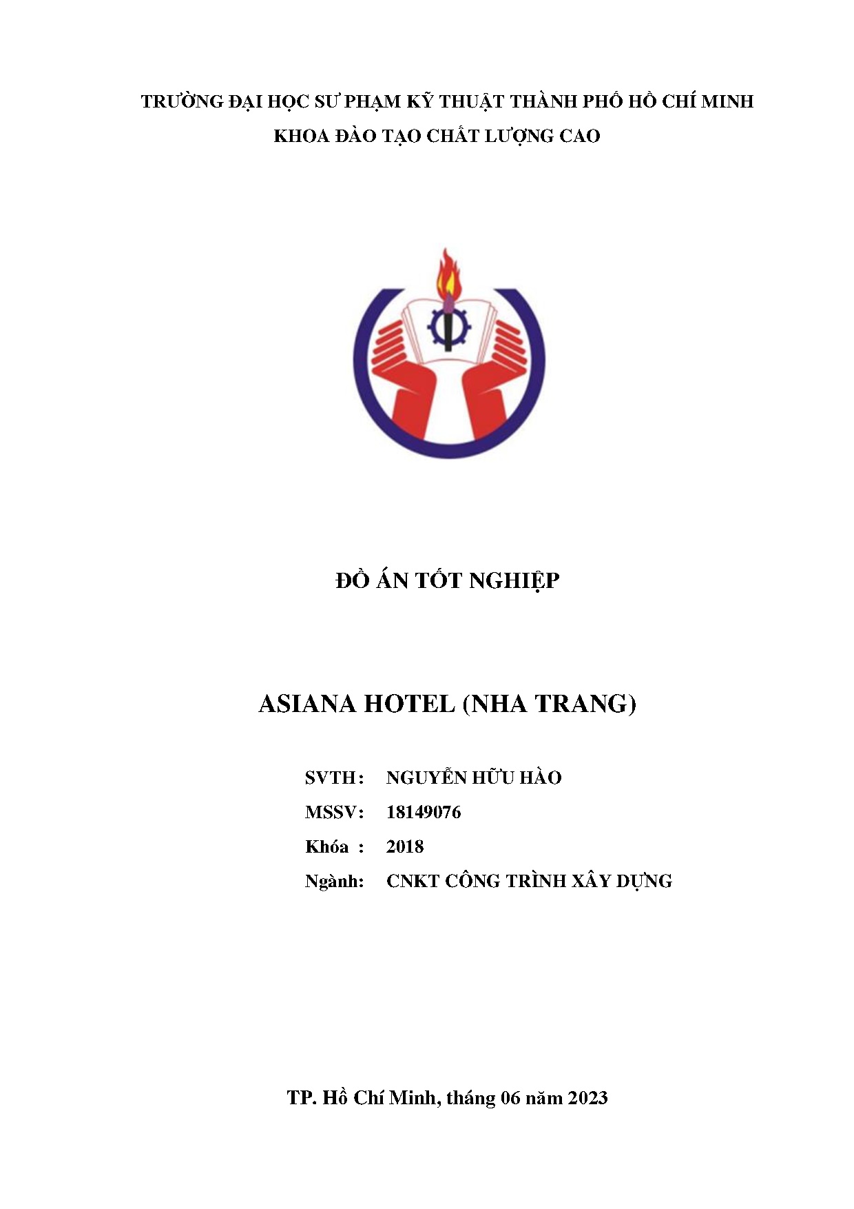 Đồ án tốt nghiệp - Asiana Hotel (Nha Trang)