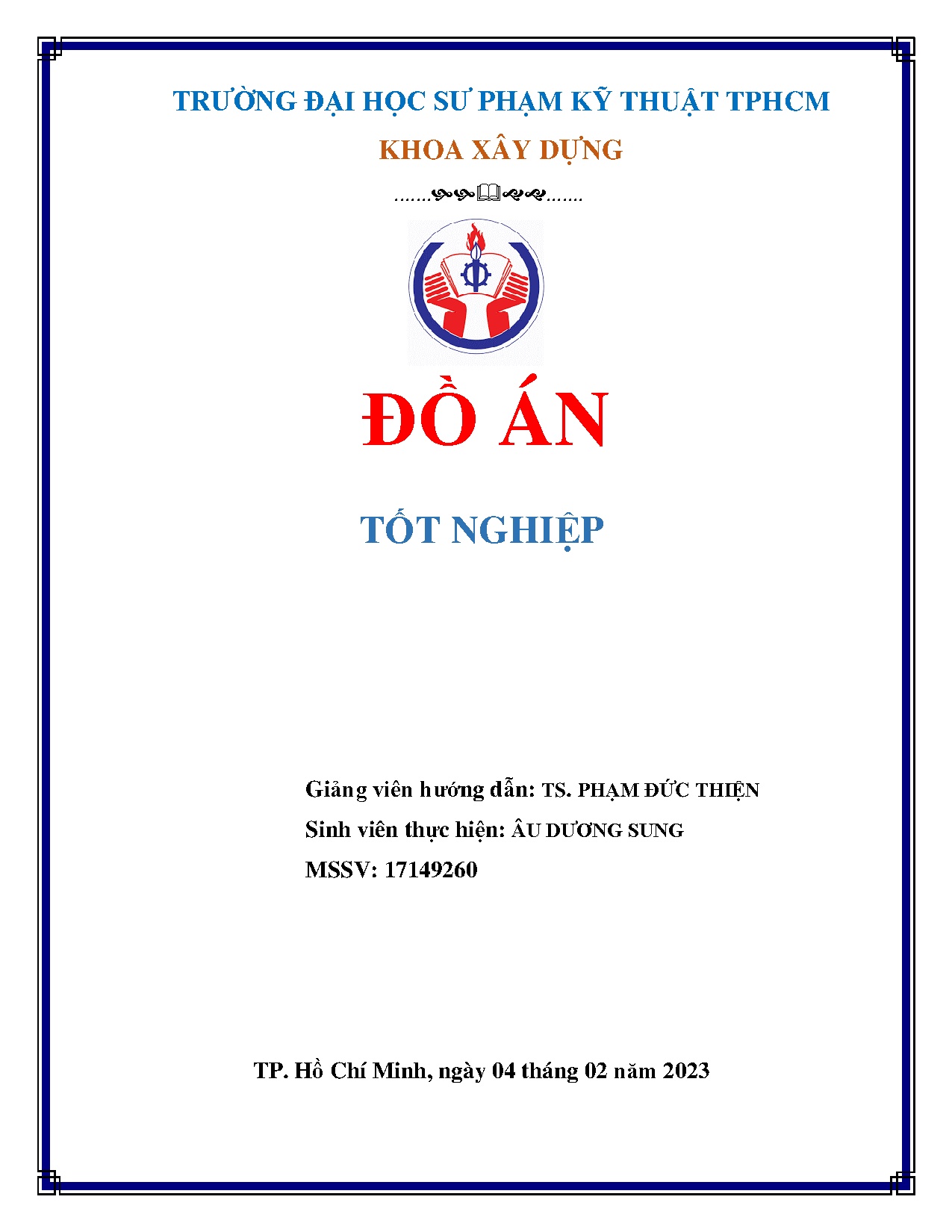 Đồ án tốt nghiệp - Cao ốc thương mại dịch vụ, căn hộ ADS Land