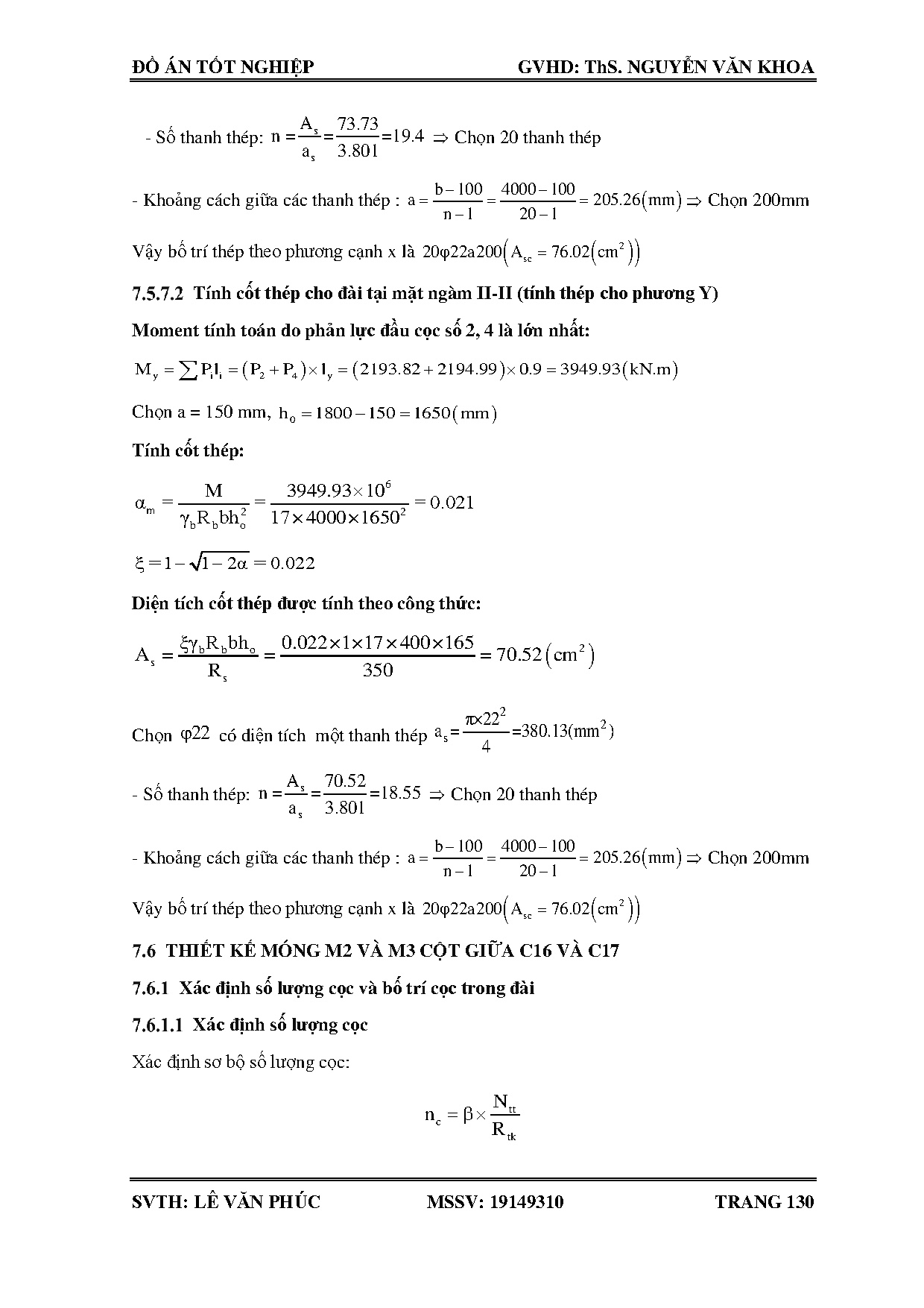 Đồ án tốt nghiệp - Chung cư The Morning Star - Trang 147