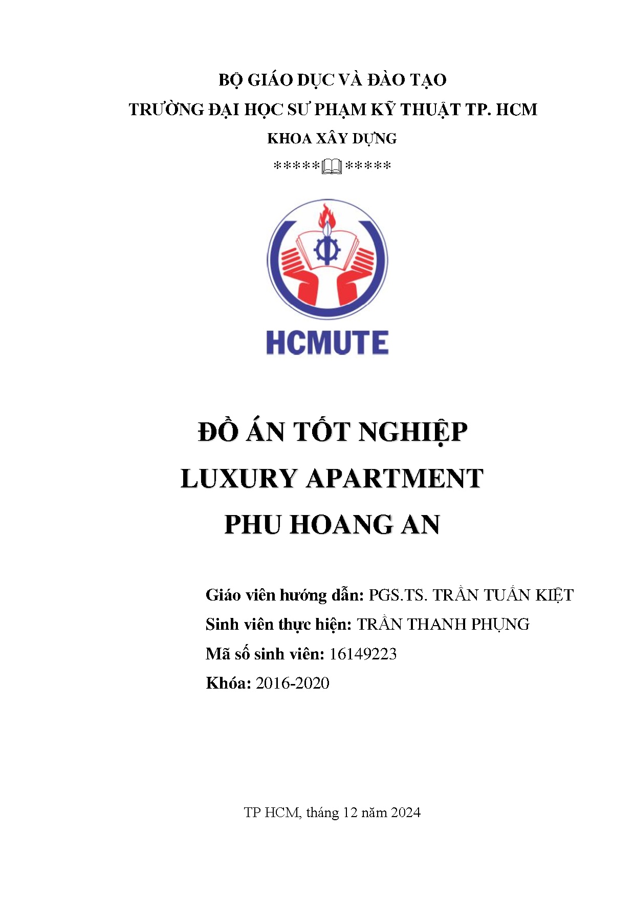 Đồ án tốt nghiệp - Luxury Apartment Phu Hoang An