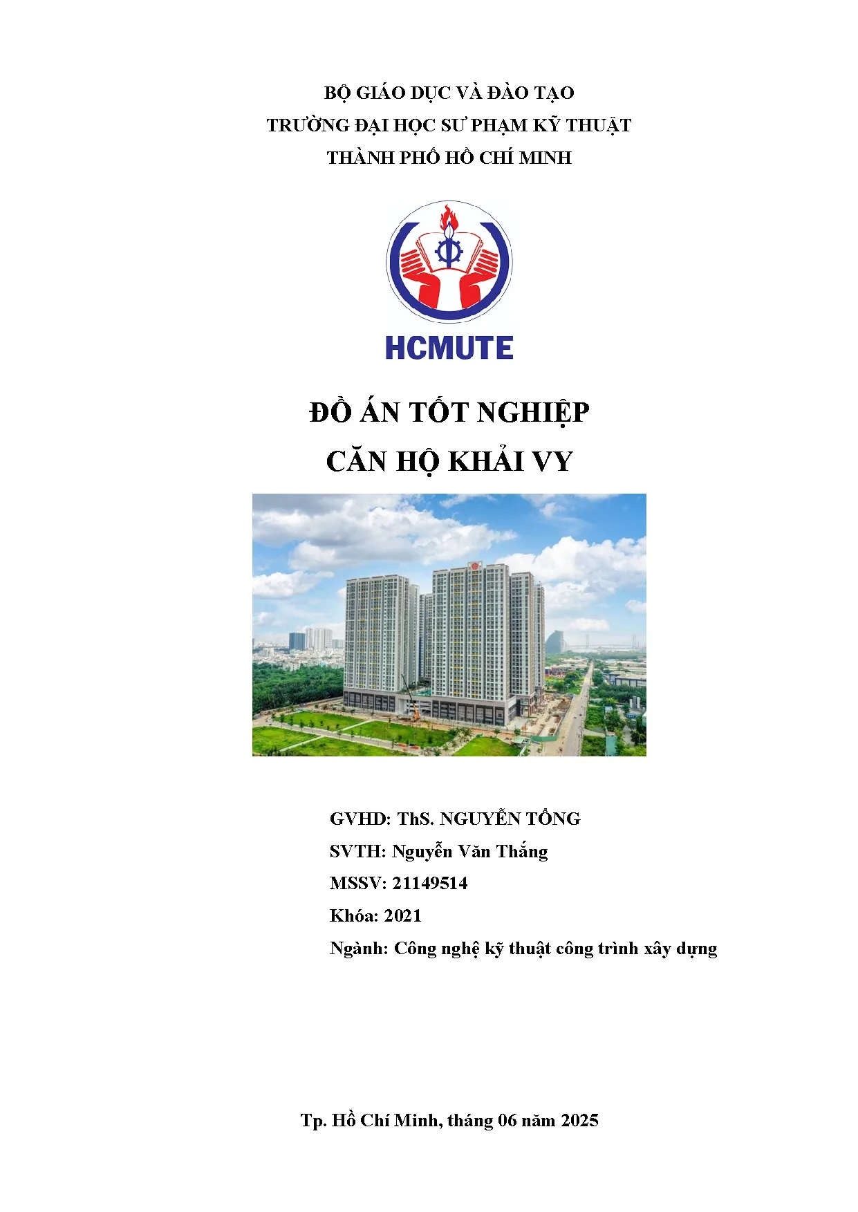 Đồ án tốt nghiệp - Căn hộ Khải Vy - Trang 2