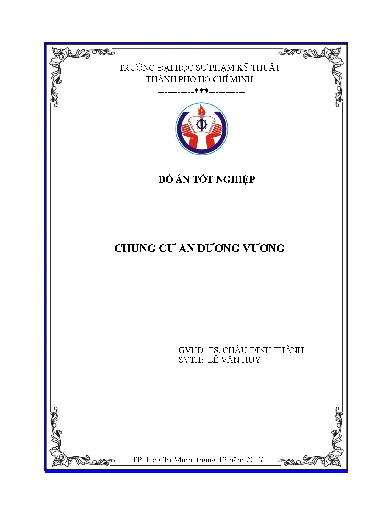 Đồ án tốt nghiệp - Chung cư An Dương Vương