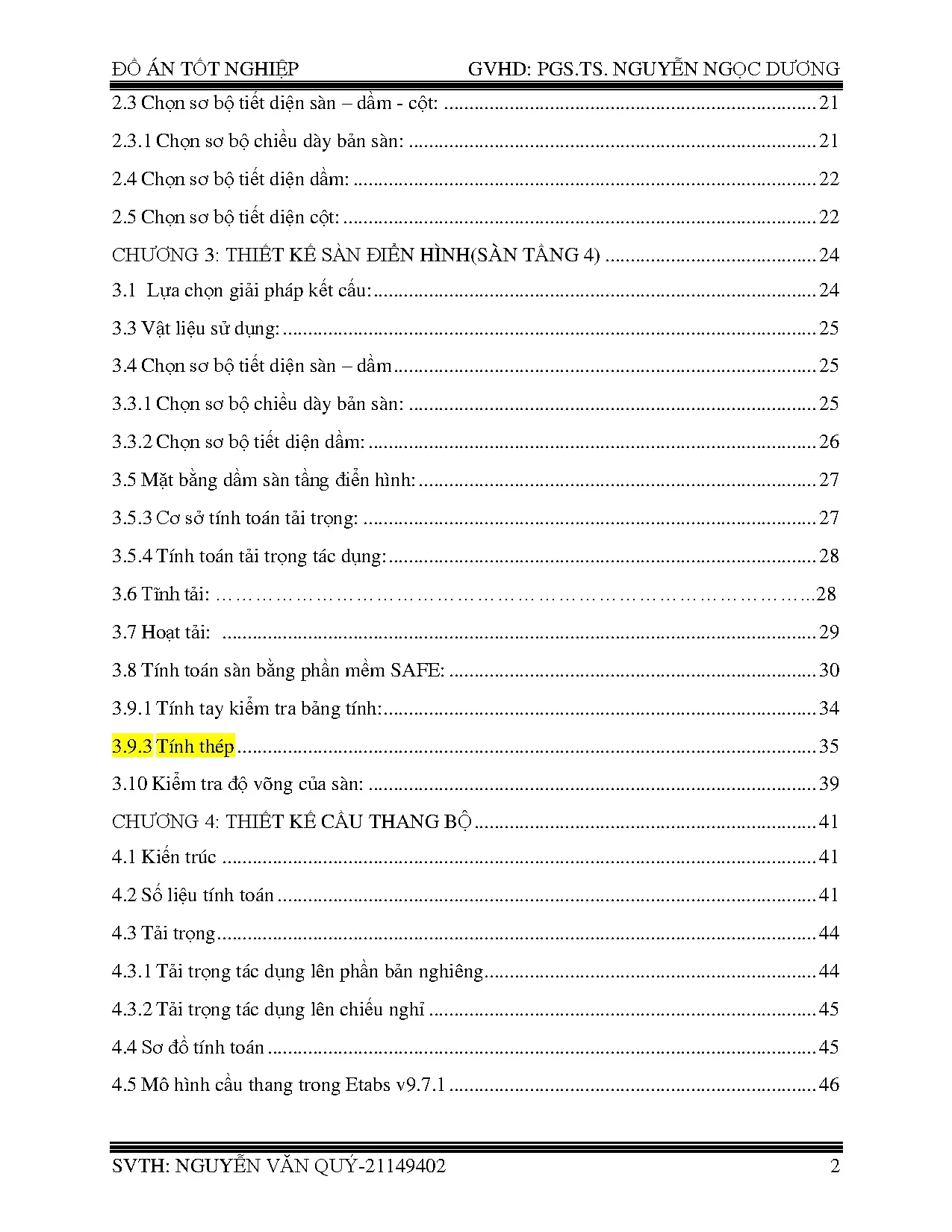 Đồ án tốt nghiệp - Chung cư XNK Apartment - Trang 2