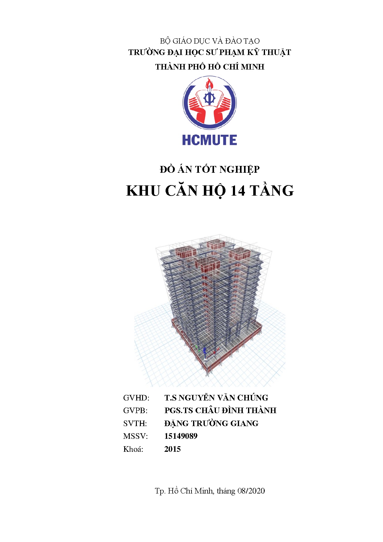Đồ án tốt nghiệp - Khu căn hộ 14 tầng