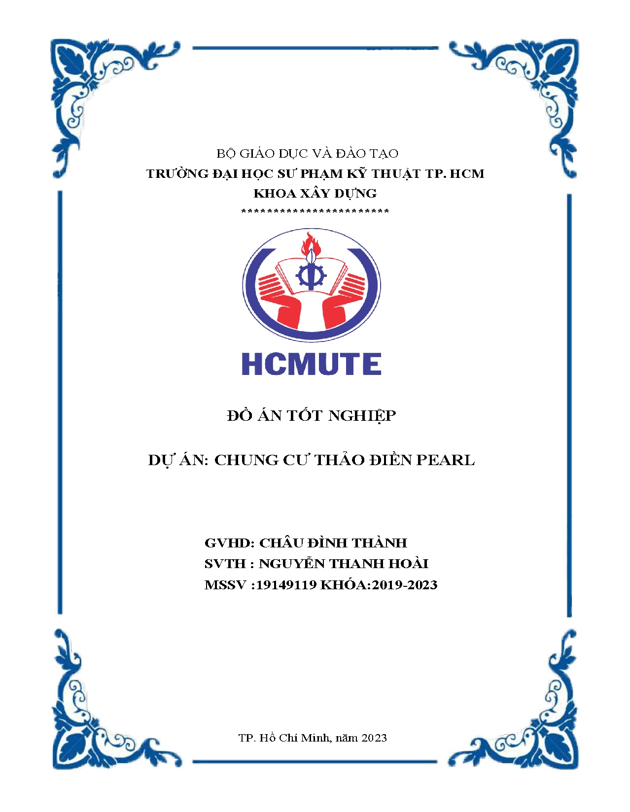 Đồ án tốt nghiệp - Chung cư Thảo Điền Pearl