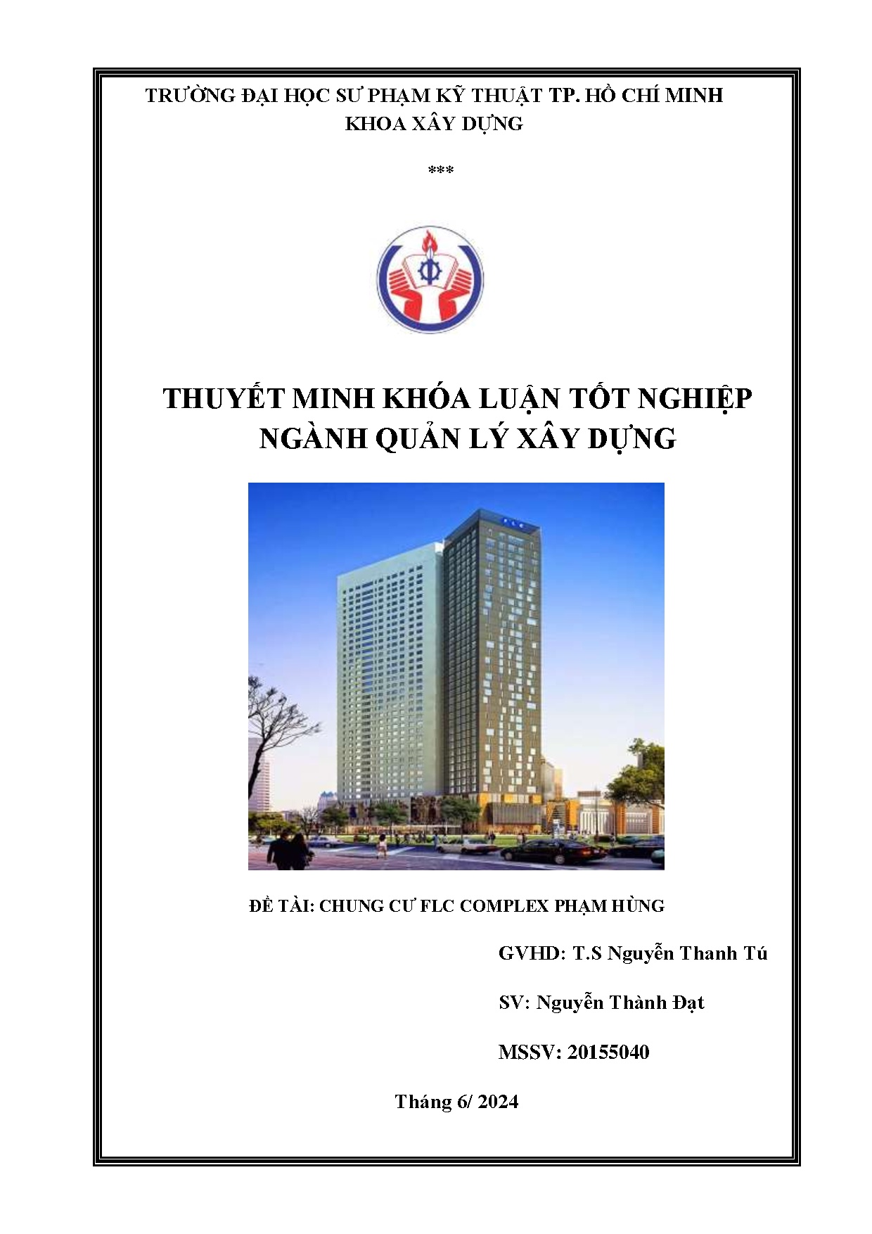 Đồ án tốt nghiệp - Chung cư FLC complex Phạm Hùng