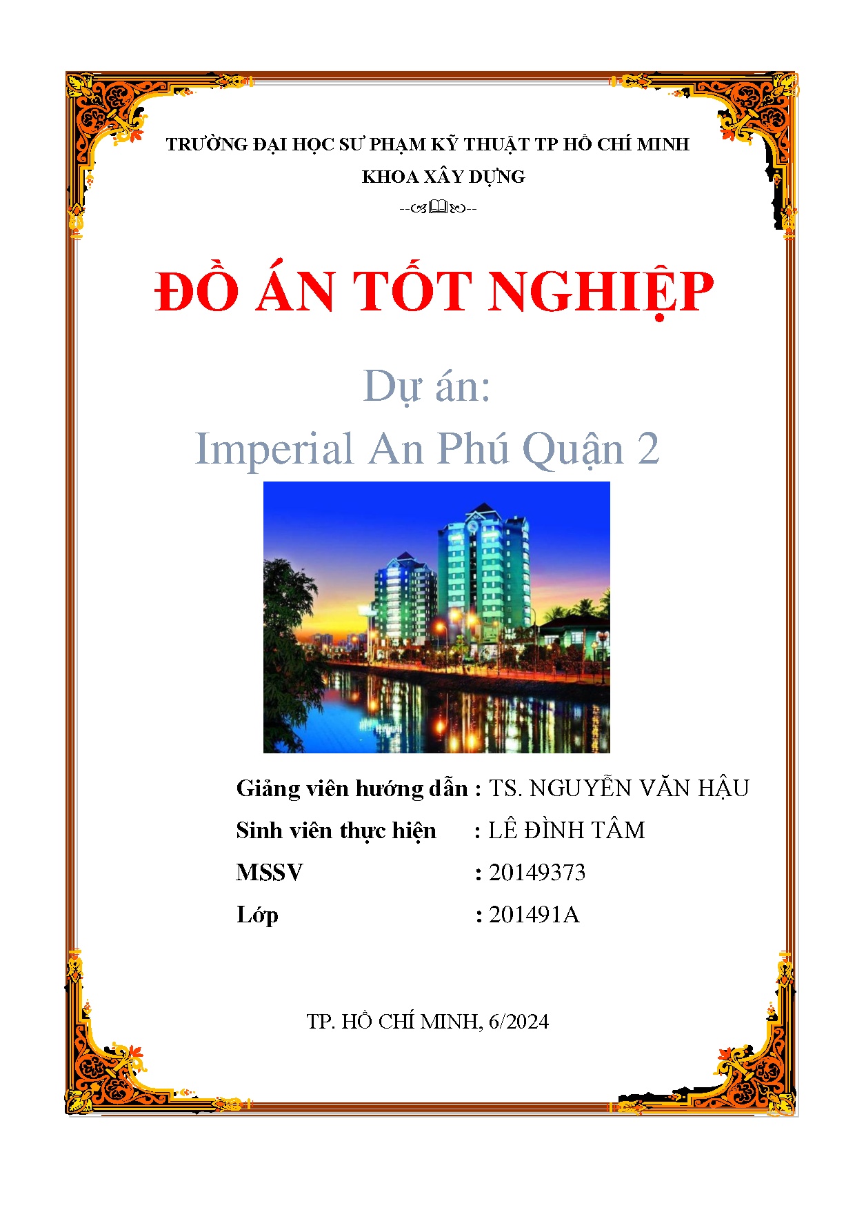 Đồ án tốt nghiệp - Thiết kế chung cư Imperial An Phú Q2