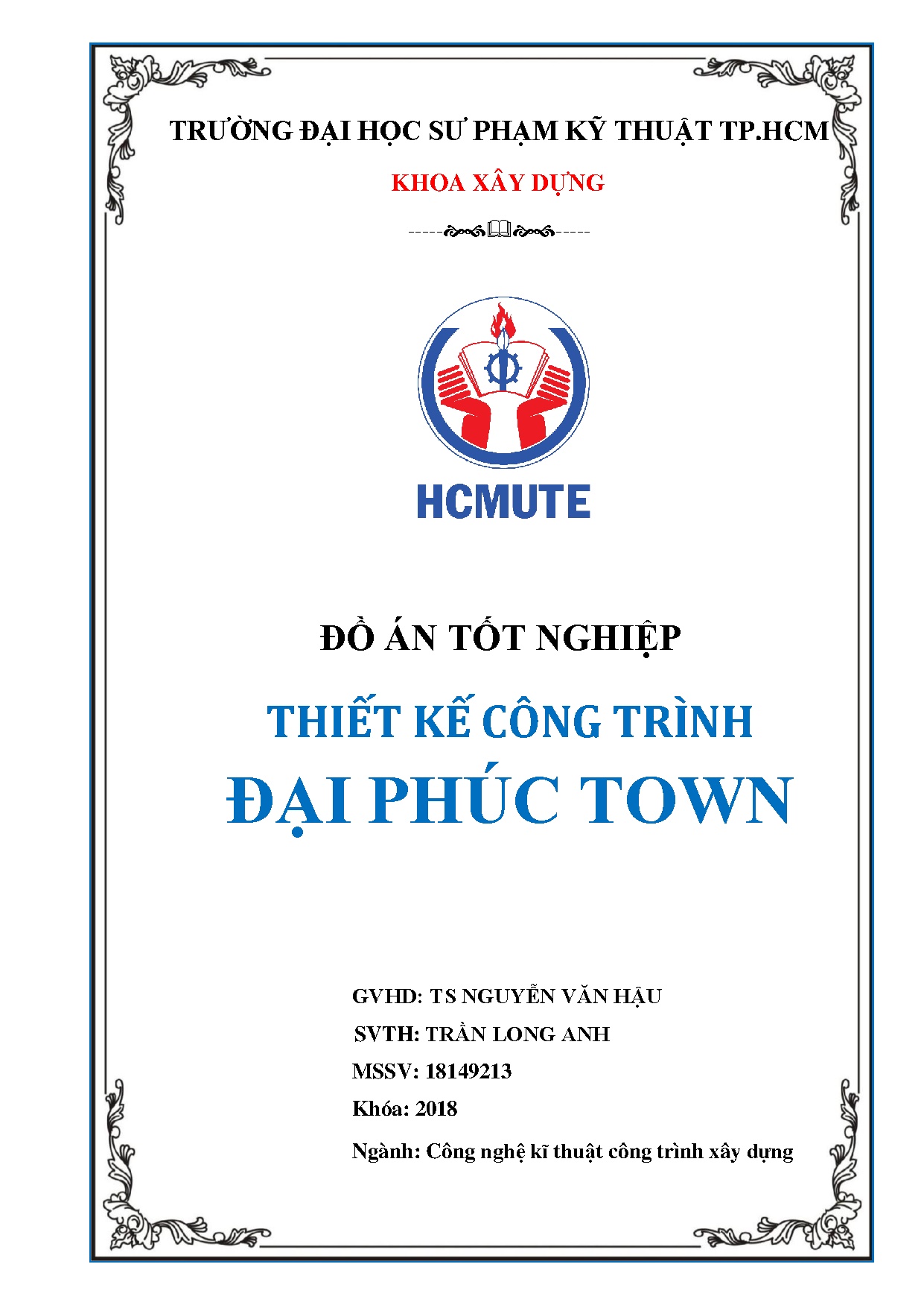 Đồ án tốt nghiệp - Thiết kế công trình Đại Phúc Town