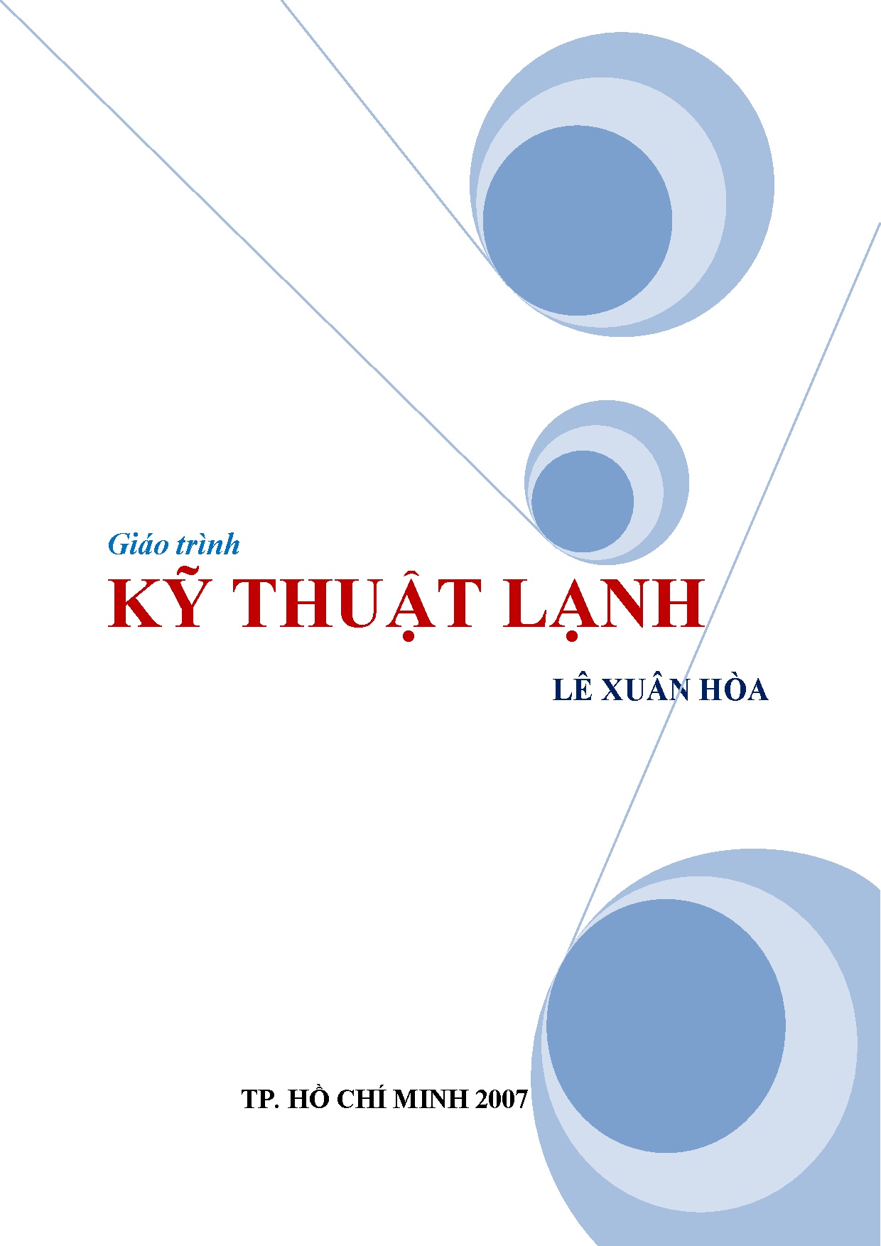 Giáo trình kỹ thuật lạnh _ Lê Xuân Hoà - Trang 1