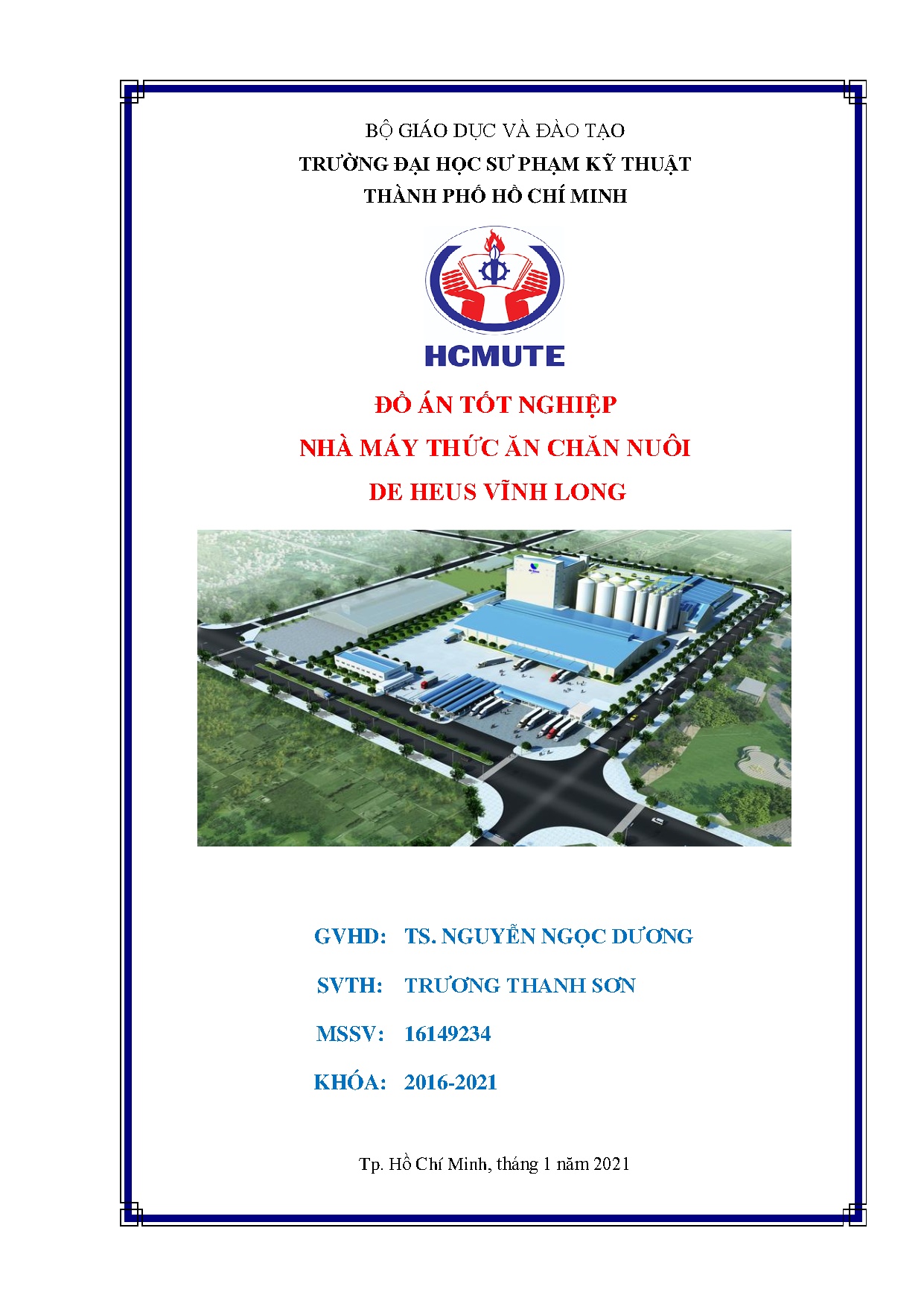 Đồ án tốt nghiệp - Nhà máy thức ăn chăn nuôi De Heus Vĩnh Long