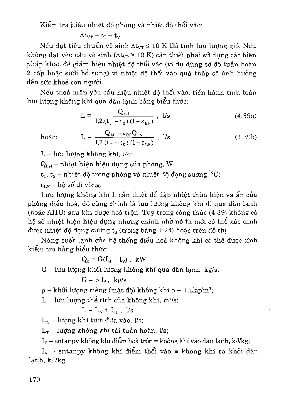 Giáo trình thiết kế hệ thống điều hòa không khí - PGS.TS Nguyễn Đức Lợi (New) - Trang 172